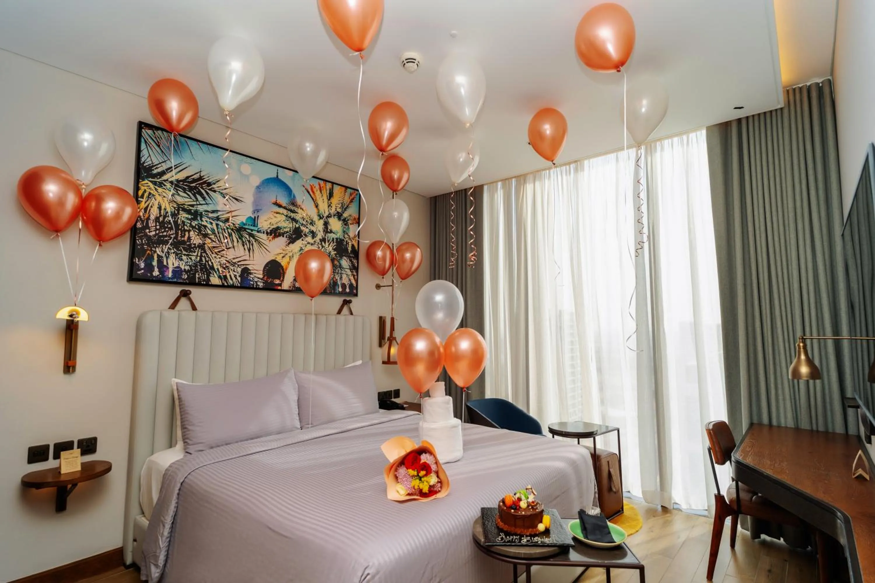 Bedroom, Bed in Barcelo Business Bay Dubai - Formerly Revier Hotel