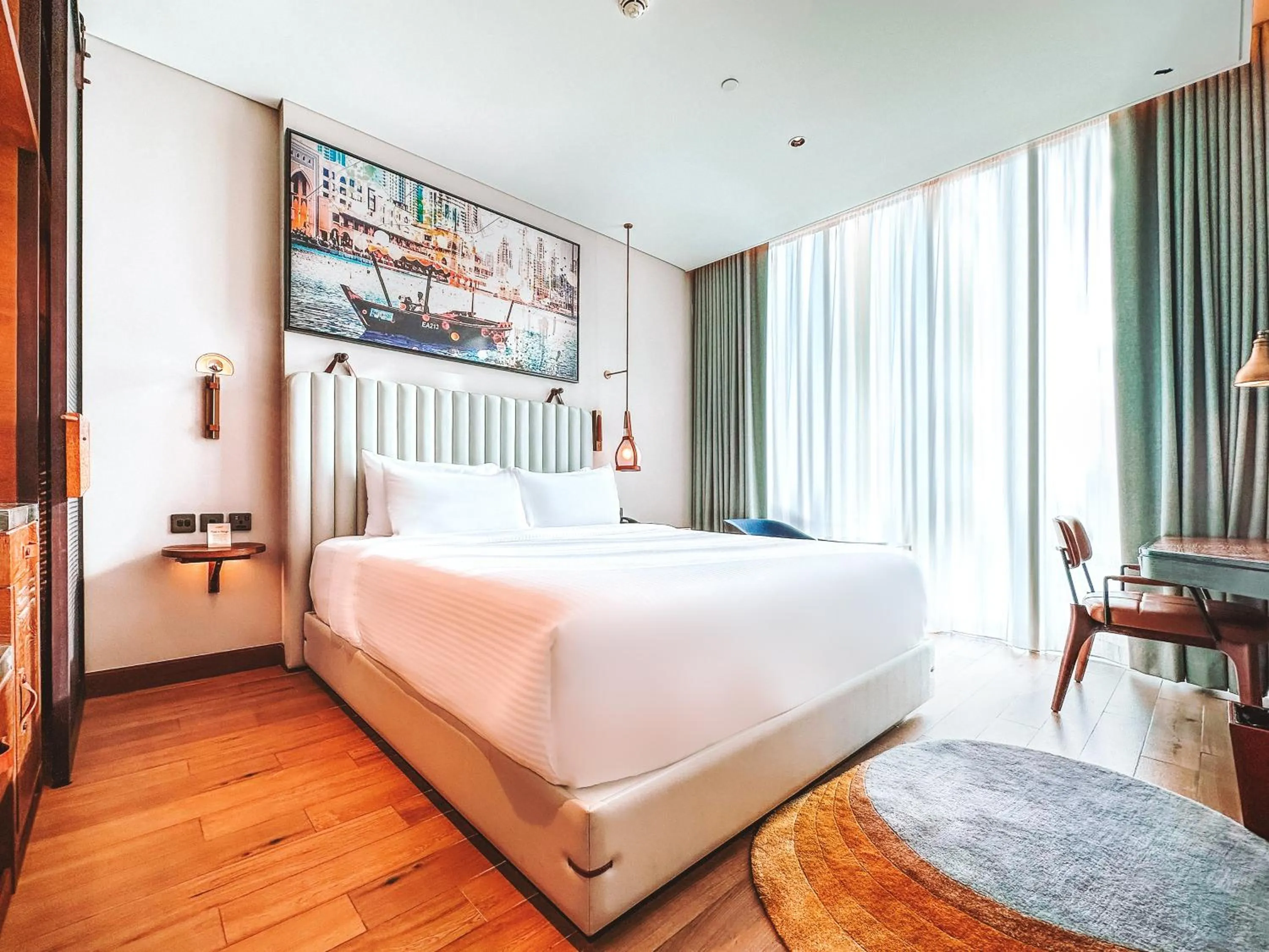 Bedroom, Bed in Barcelo Business Bay Dubai - Formerly Revier Hotel