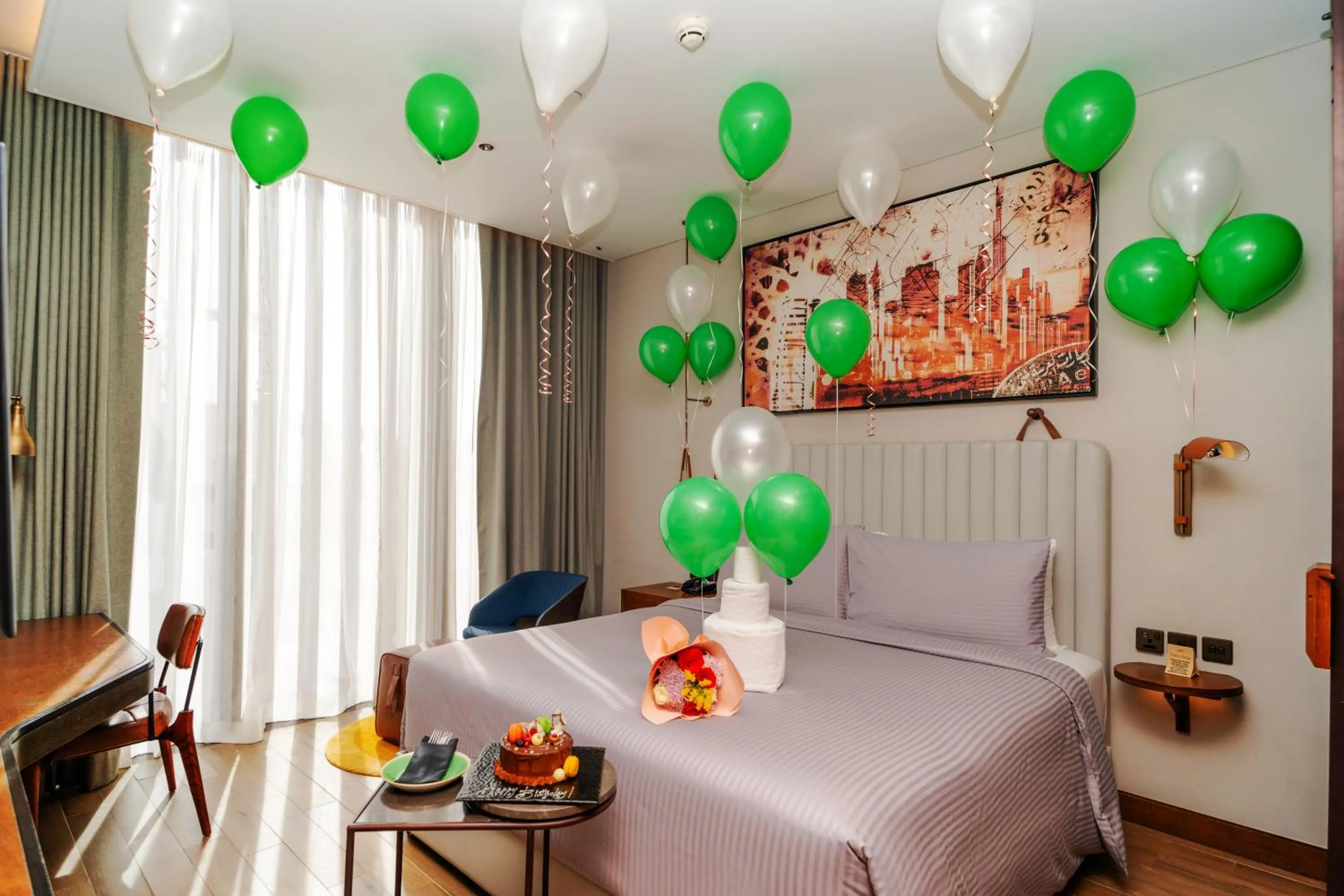 Bedroom, Bed in Barcelo Business Bay Dubai - Formerly Revier Hotel