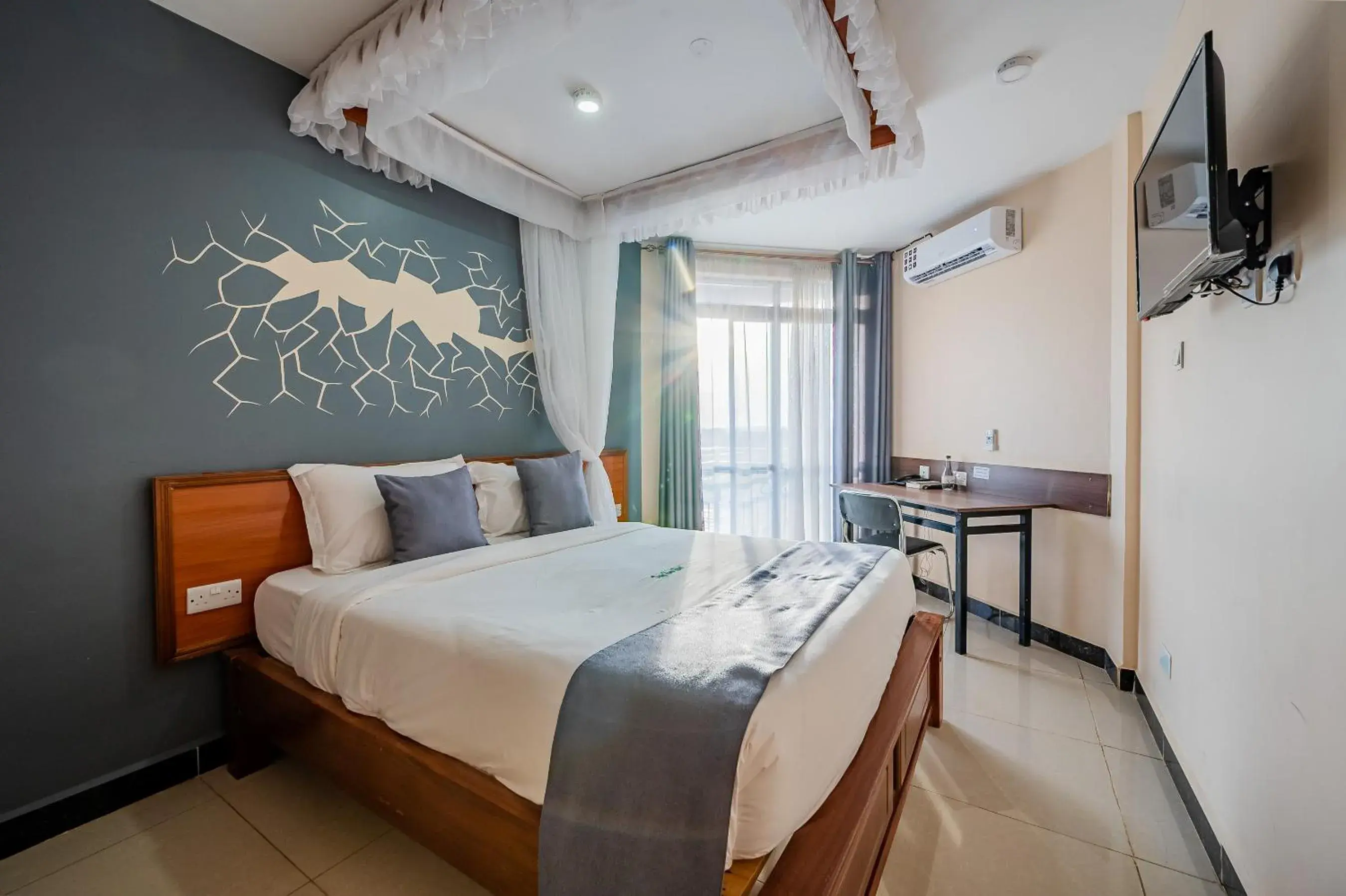 Deluxe Double Room with Balcony and Sea View in Divine Homes Resort Kisumu Deluxe Double Room with Balcony and Sea View in Divine Homes Resort Kisumu