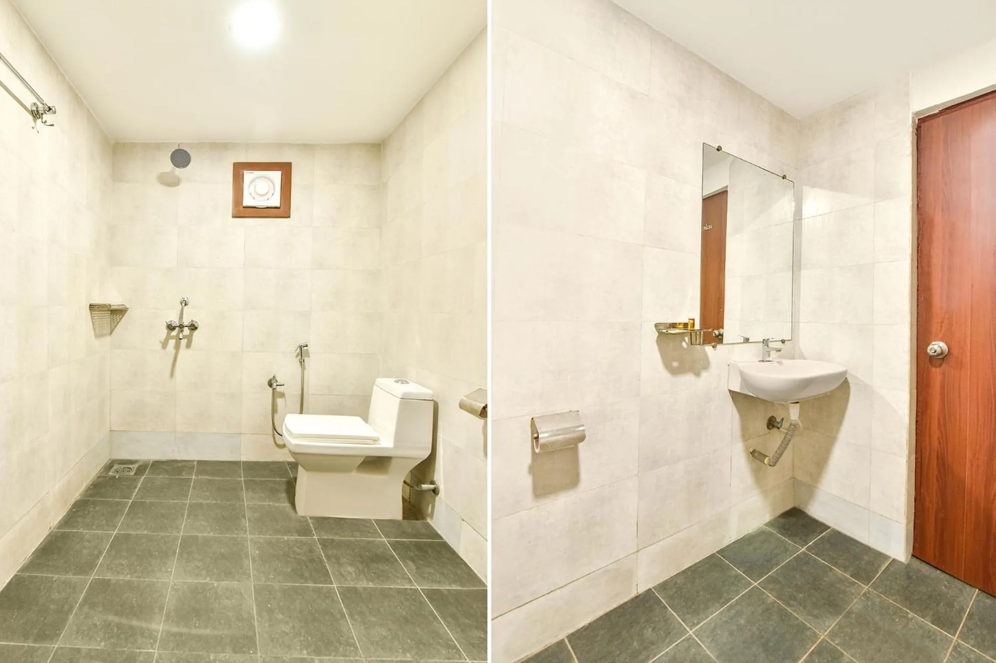 Bathroom in FabHotel Morjim Bliss - 500M From Morjim Beach