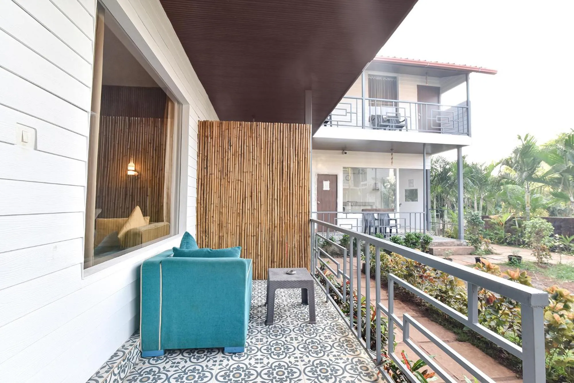 Balcony/Terrace in FabHotel Morjim Bliss - 500M From Morjim Beach