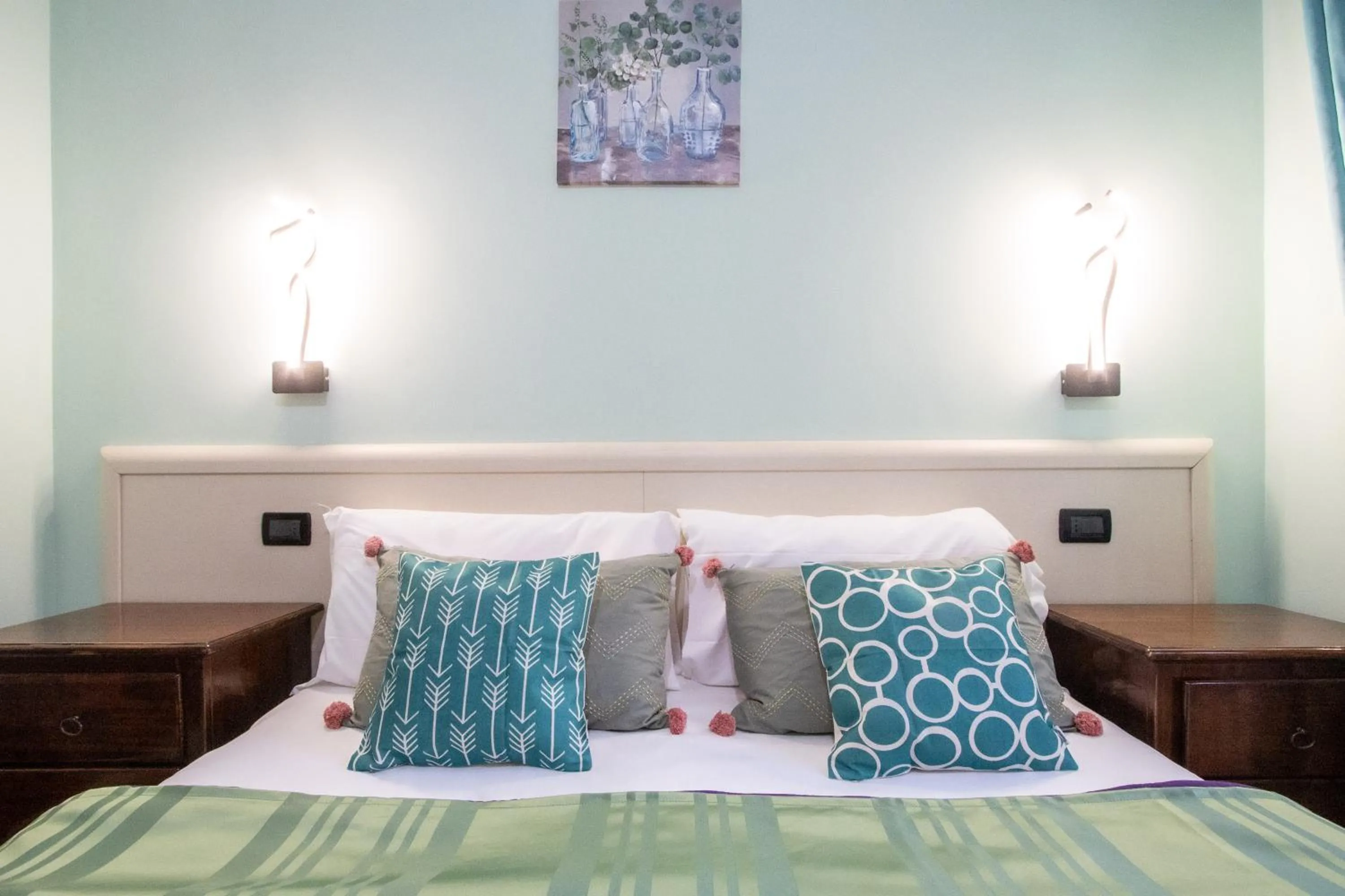 Bed in B&B Colorful Suite Yard