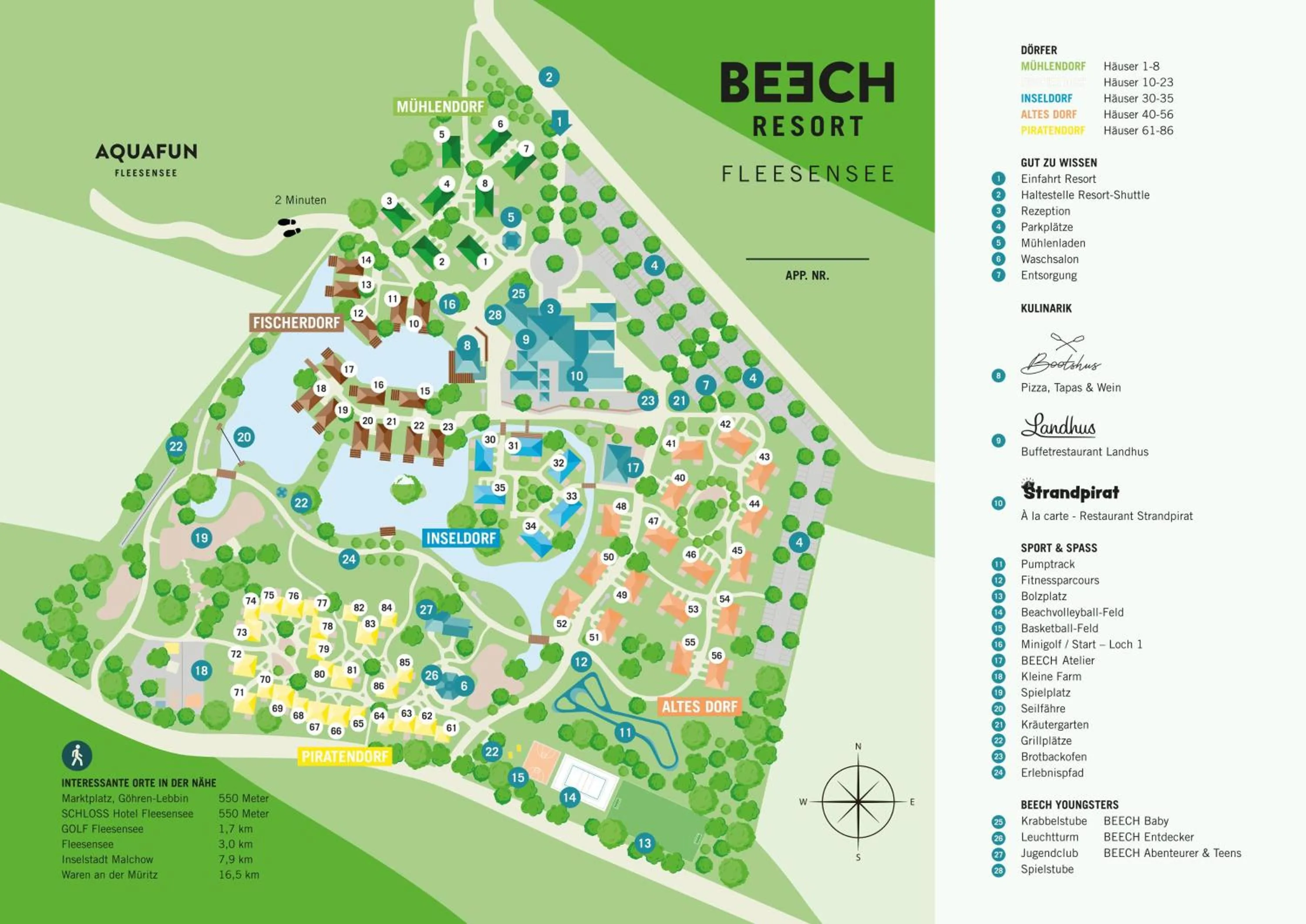 Floor plan in BEECH Resort Fleesensee