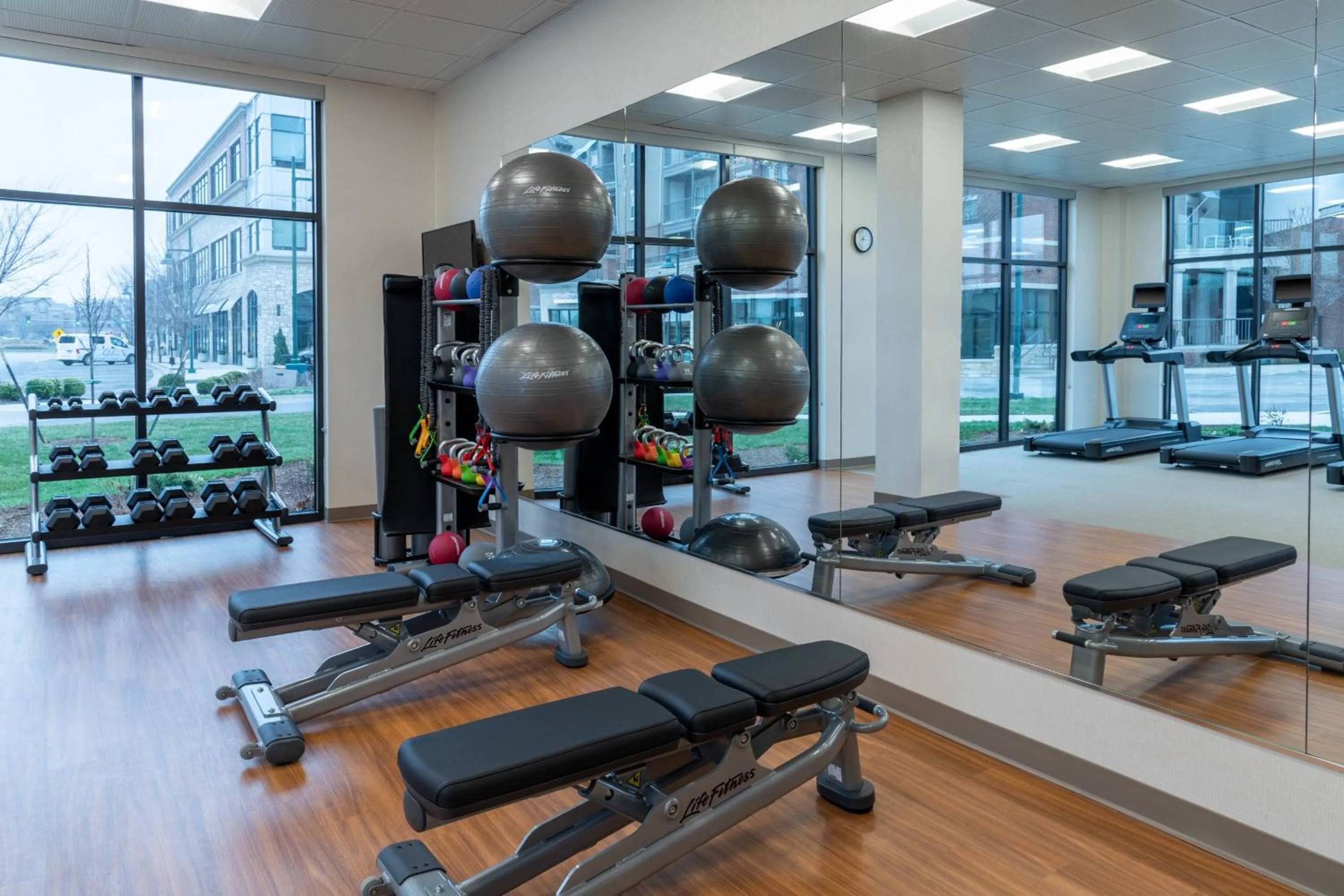 Fitness centre/facilities in SpringHill Suites by Marriott Overland Park Leawood