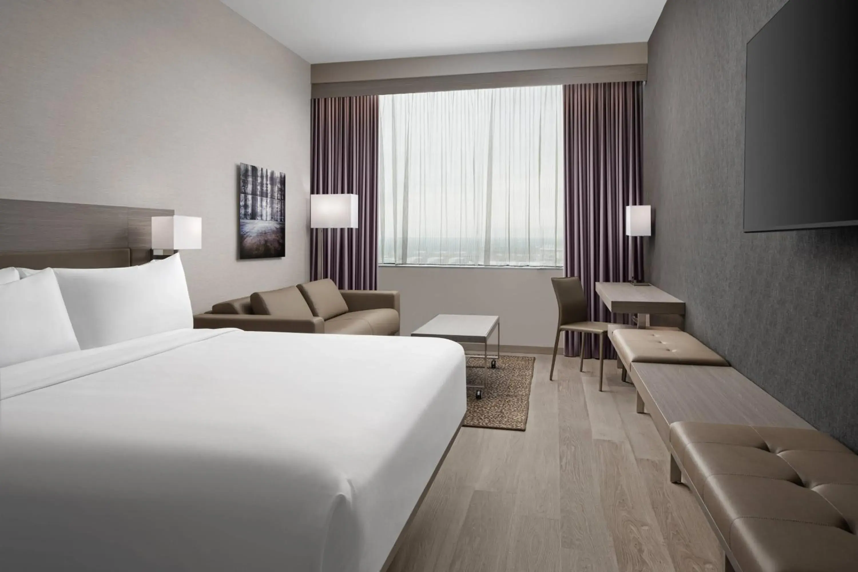 King Guest Room with Sofa Bed and City View in AC Hotel by Marriott Orlando Downtown King Guest Room with Sofa Bed and City View in AC Hotel by Marriott Orlando Downtown