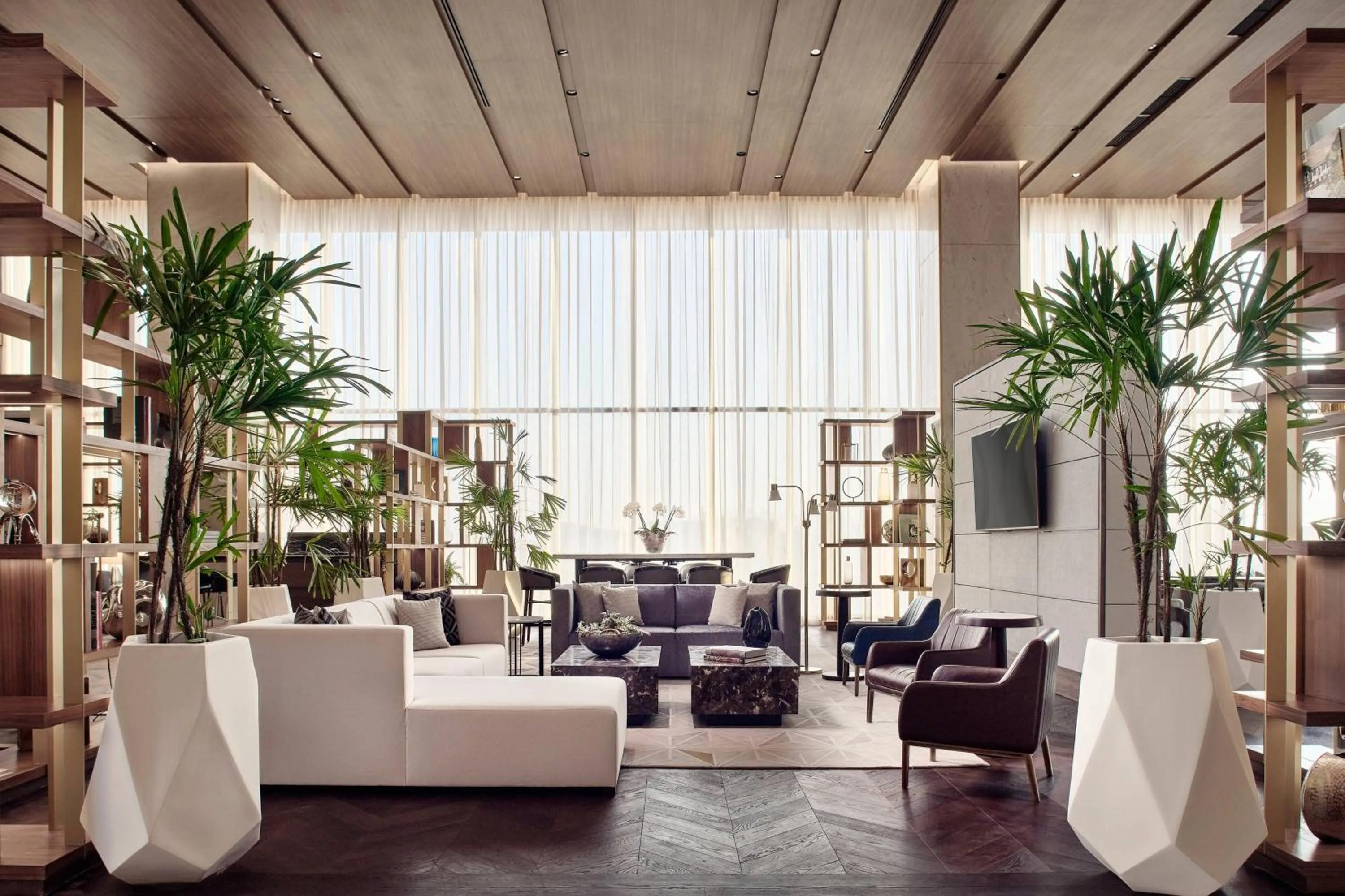 Lobby or reception in JW Marriott Hotel Monterrey Valle