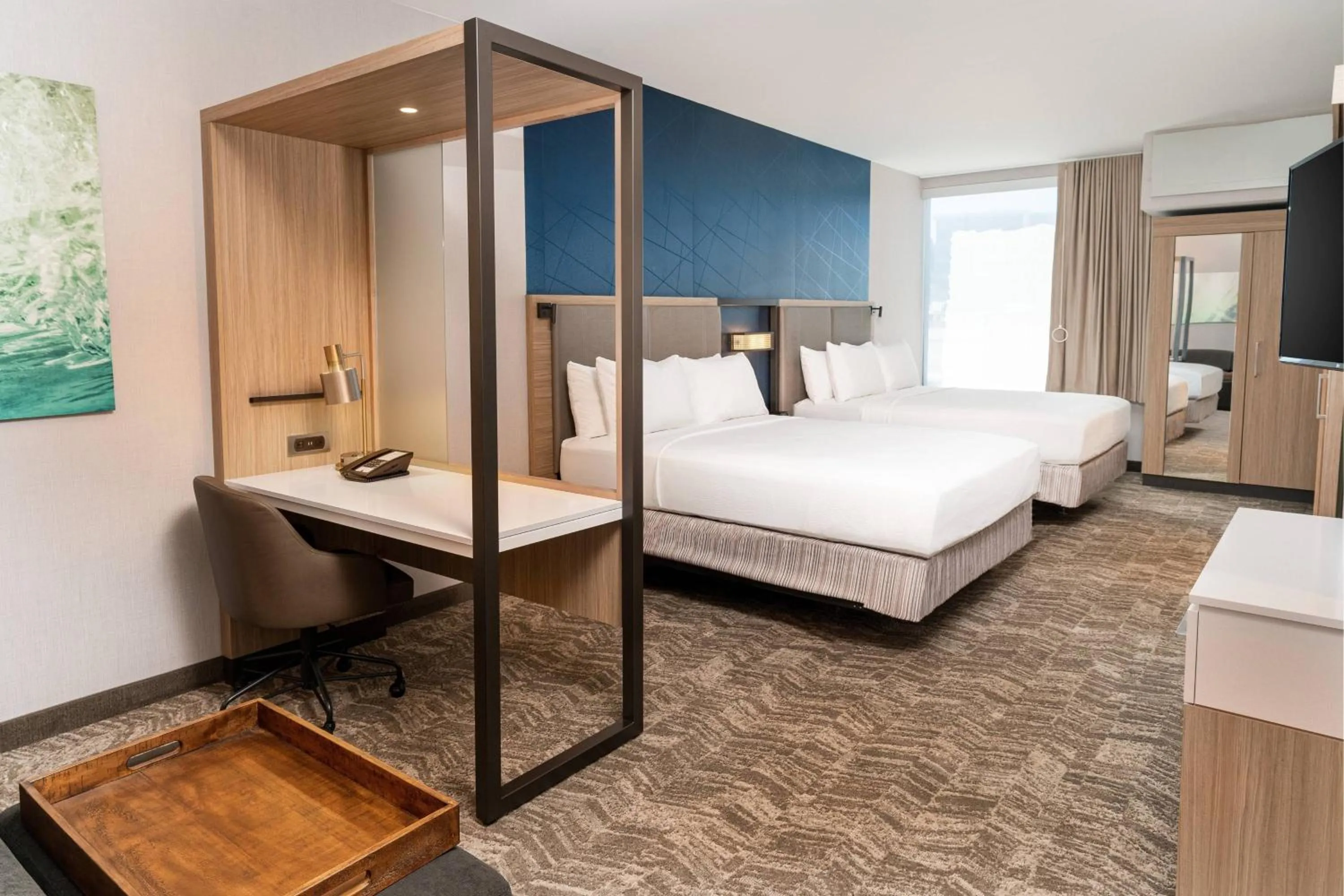 Bedroom, Bed in SpringHill Suites by Marriott Irvine Lake Forest