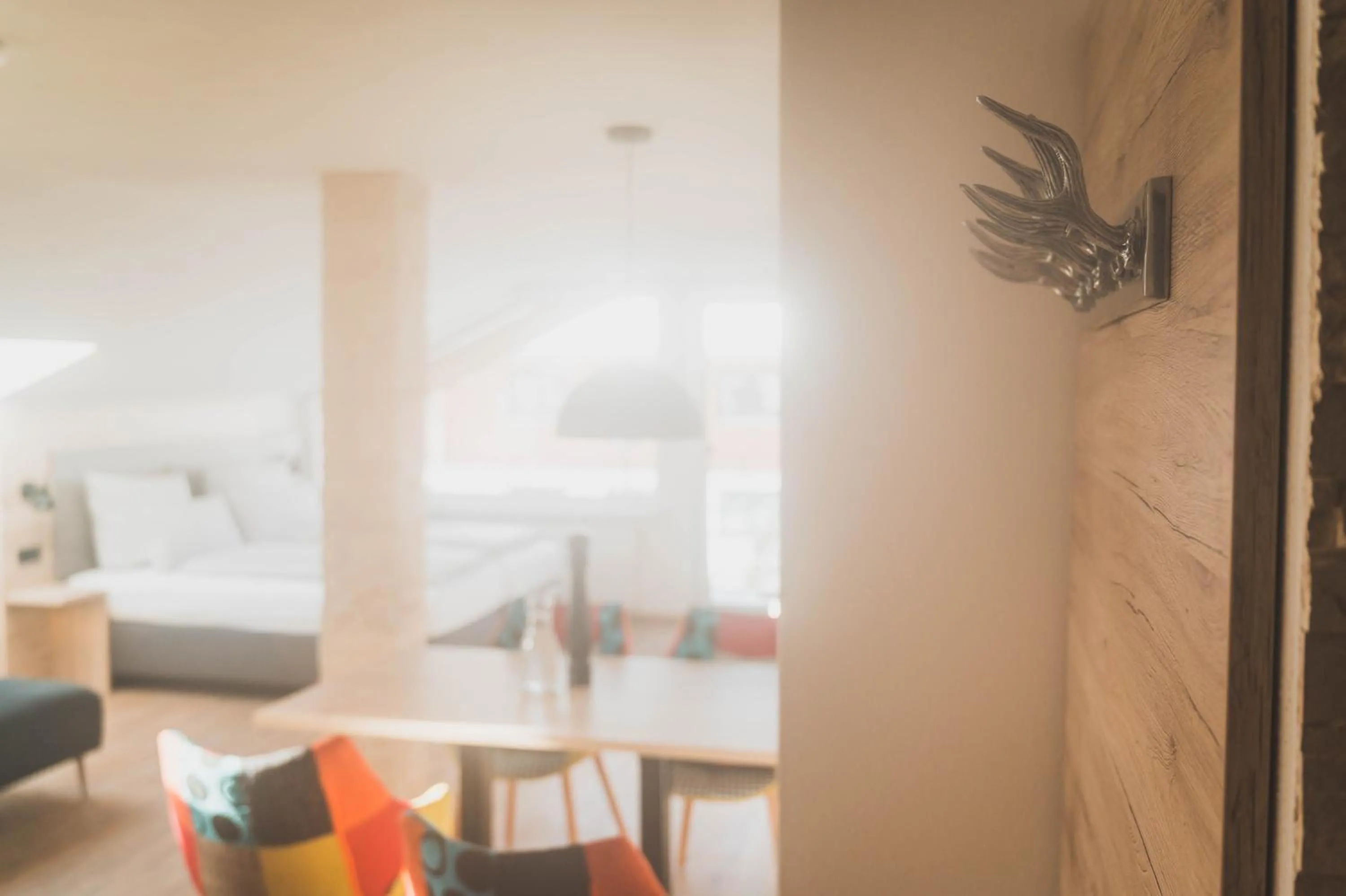 Living room, Bed in Hotel verWeiler