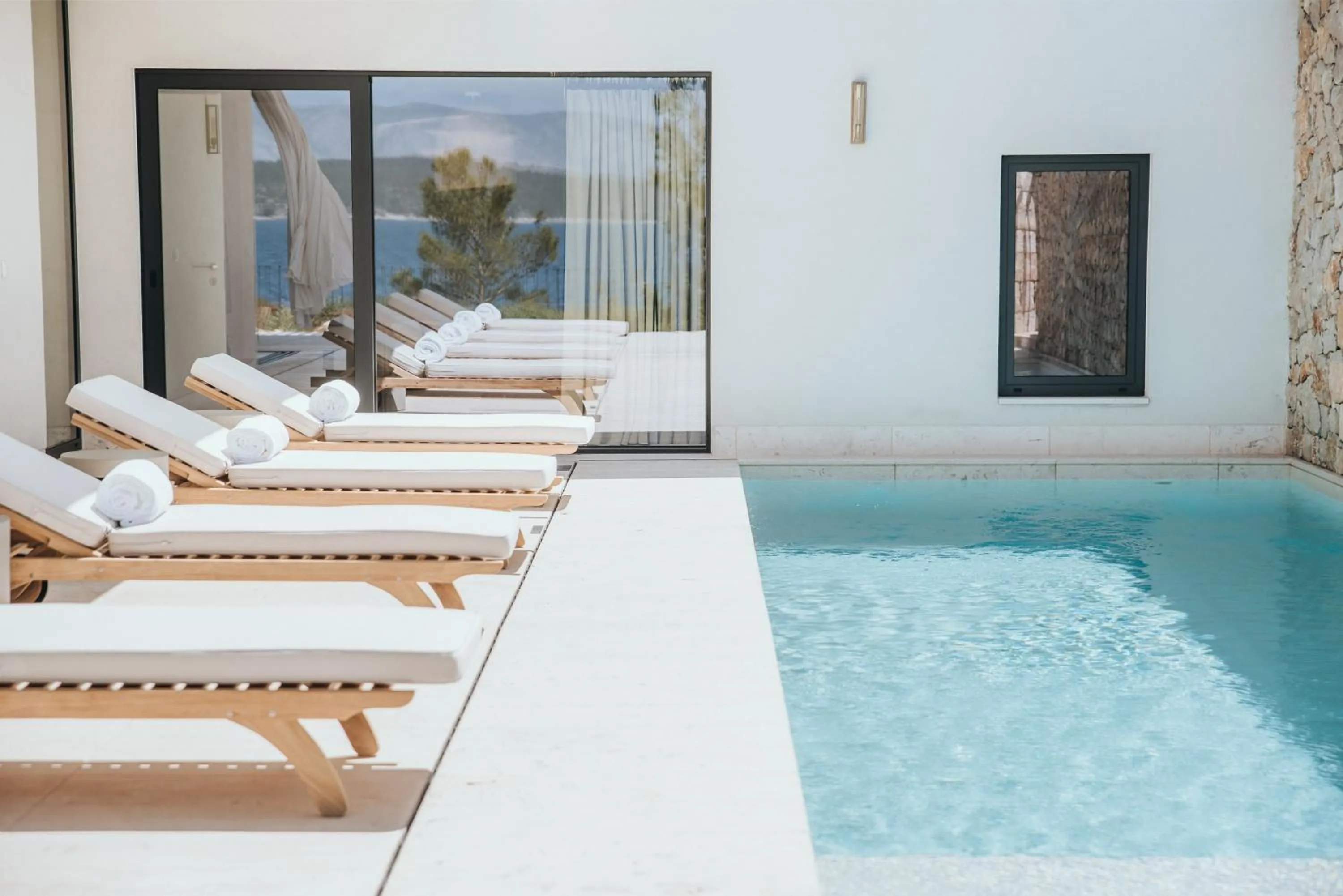 Pool view in Maslina Resort