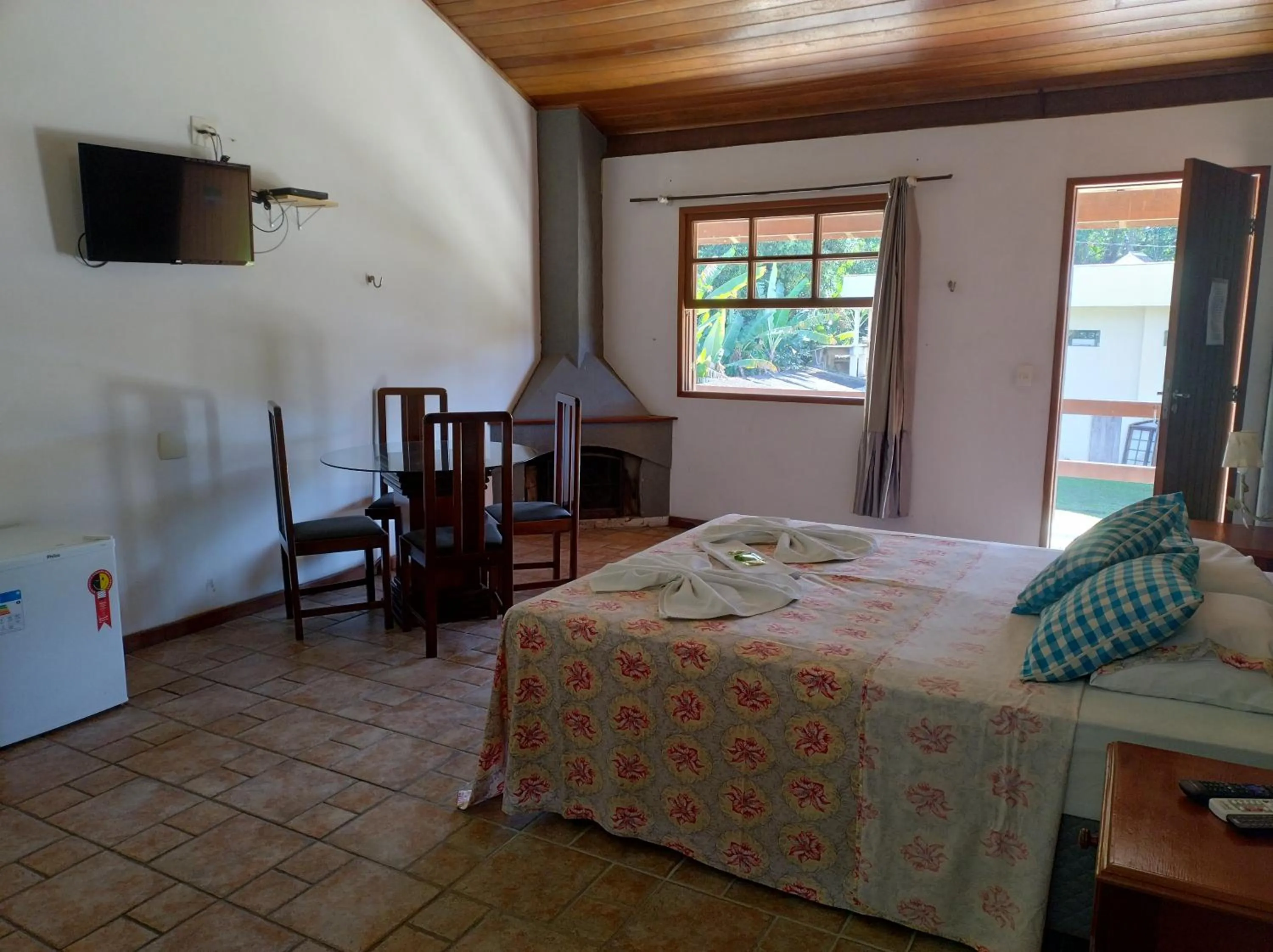 Bed in Pousada Nova Conquista