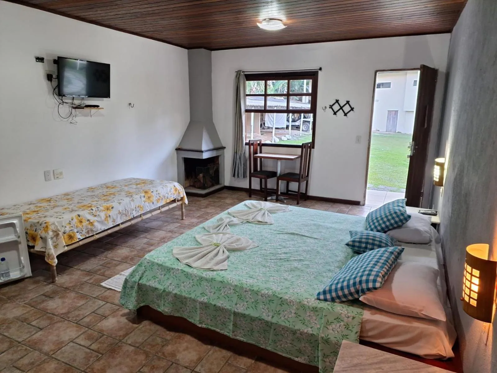 Bed in Pousada Nova Conquista