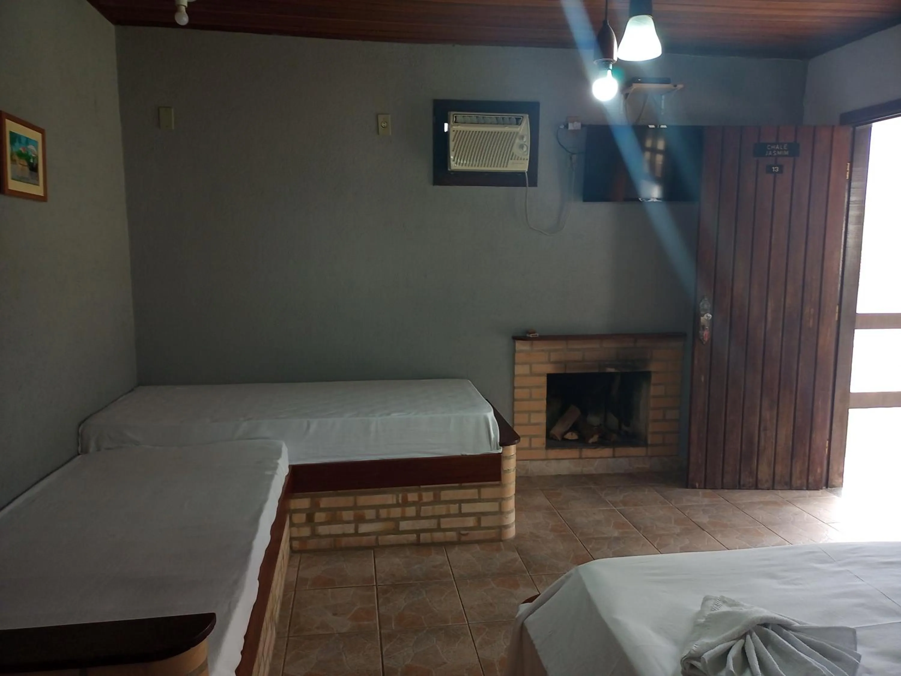 Bed in Pousada Nova Conquista