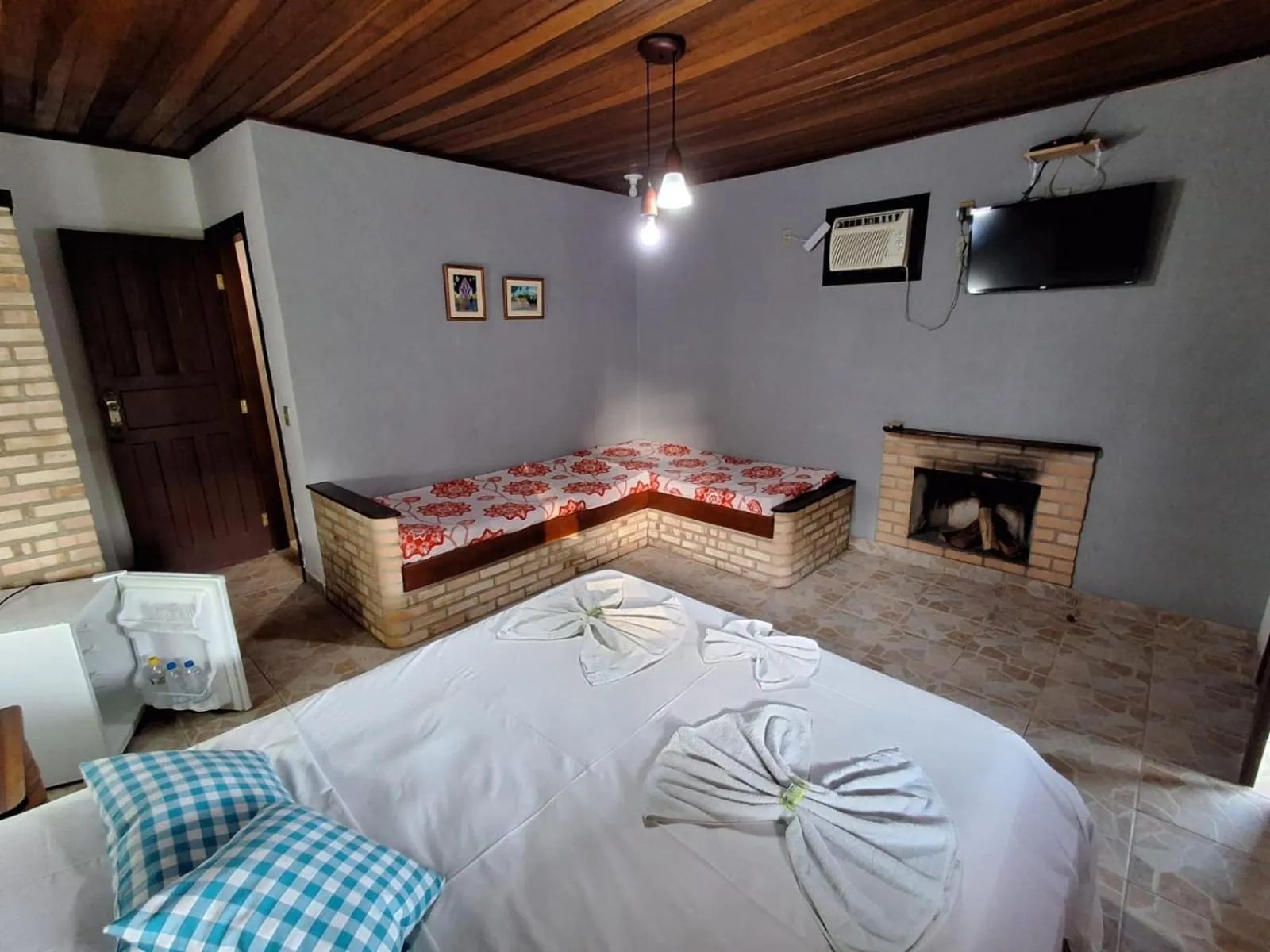 Bed in Pousada Nova Conquista