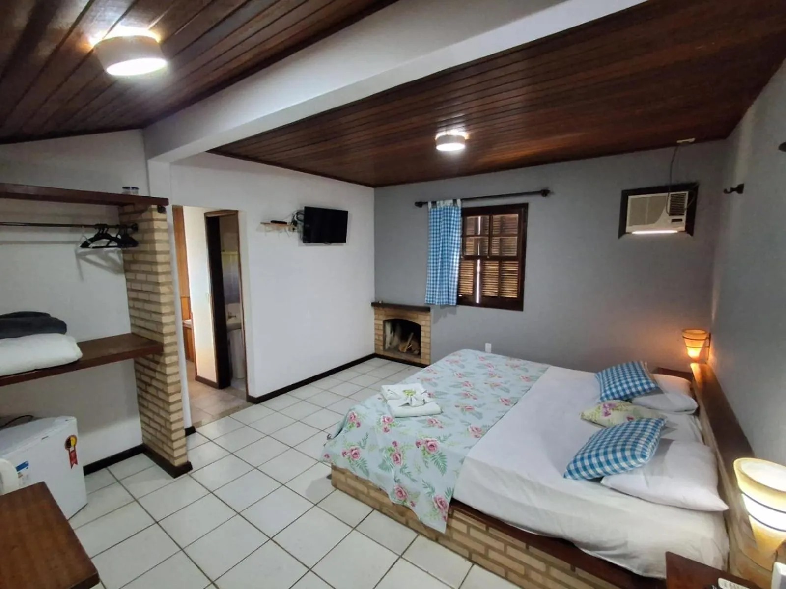 Bed in Pousada Nova Conquista