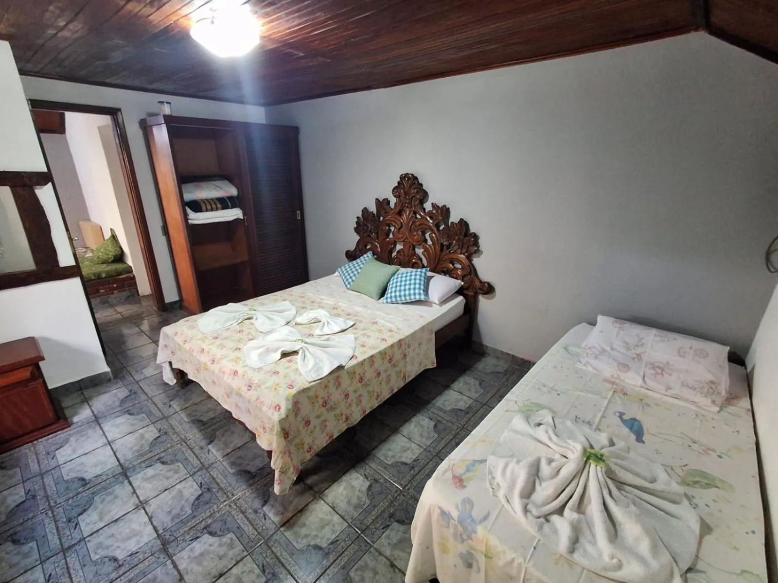 Bed in Pousada Nova Conquista