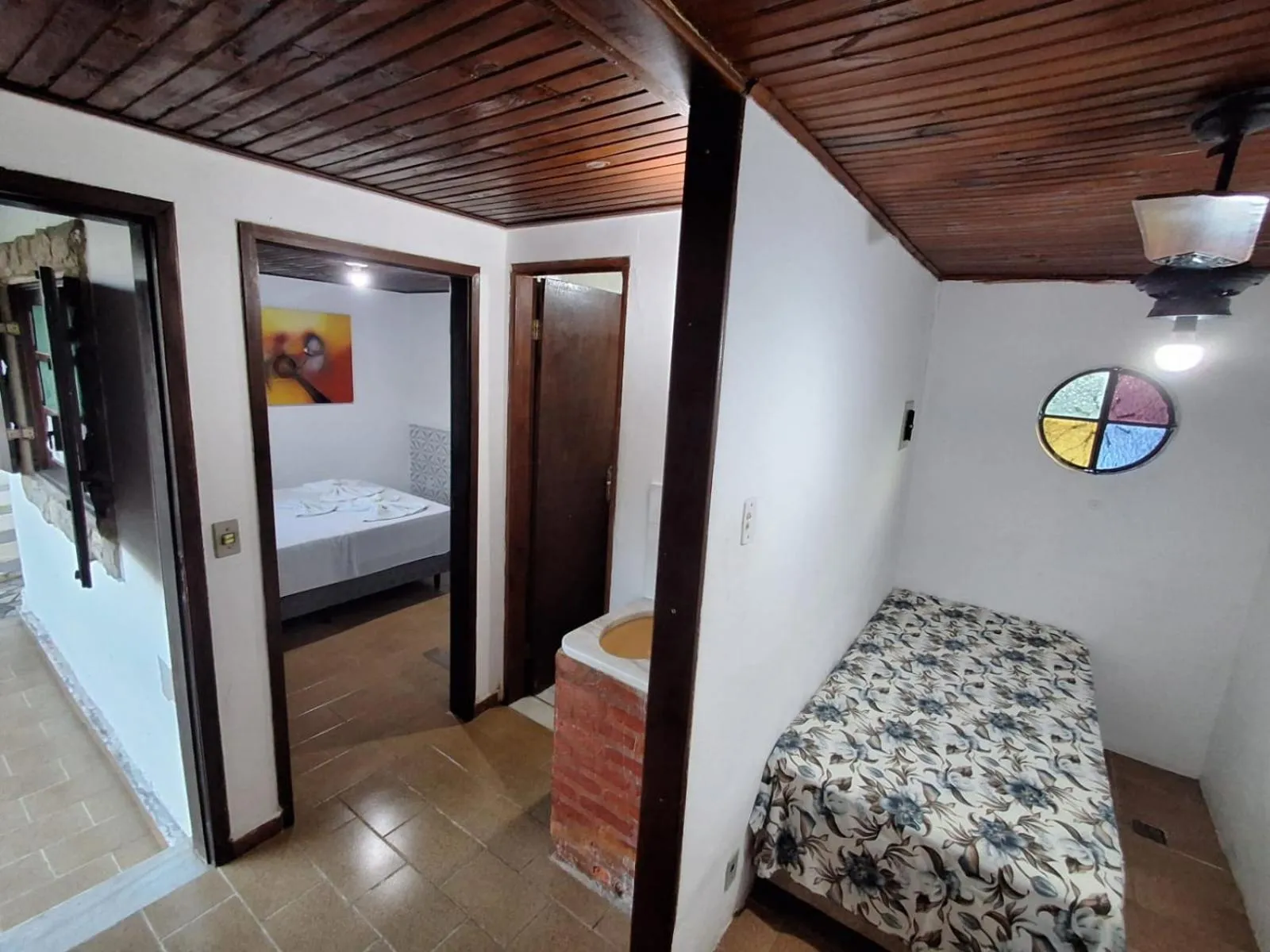 Bed in Pousada Nova Conquista