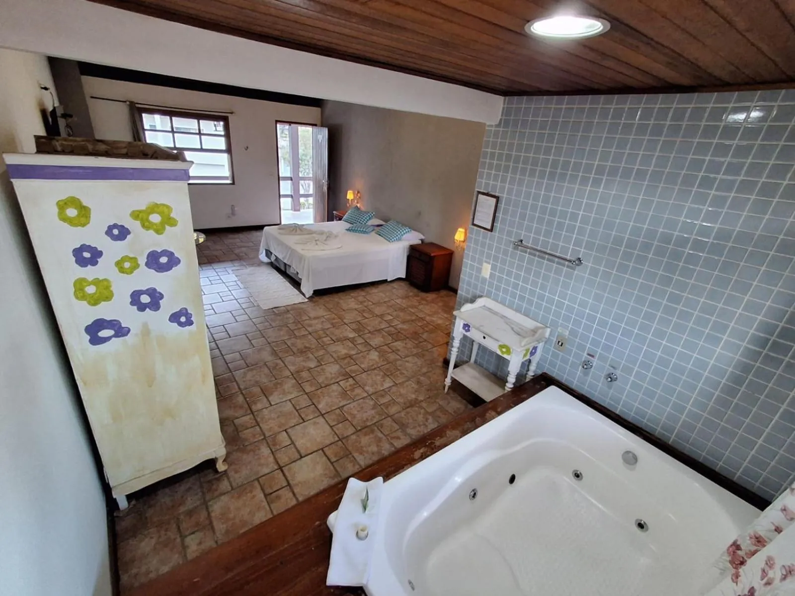 Bed in Pousada Nova Conquista