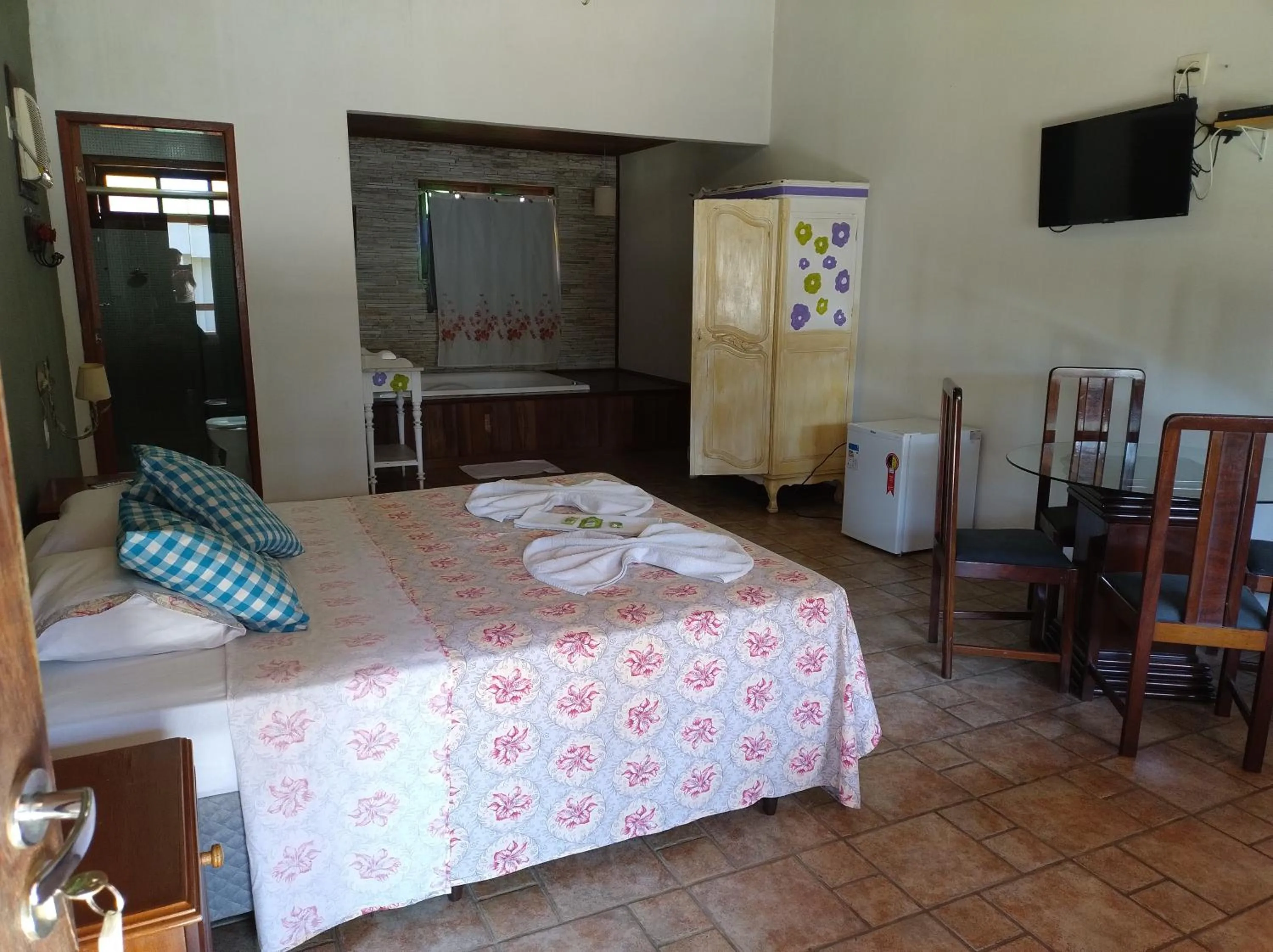 Bed in Pousada Nova Conquista