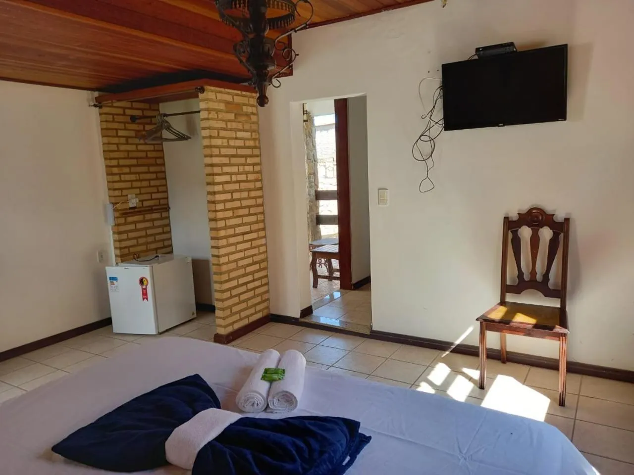 Bed in Pousada Nova Conquista