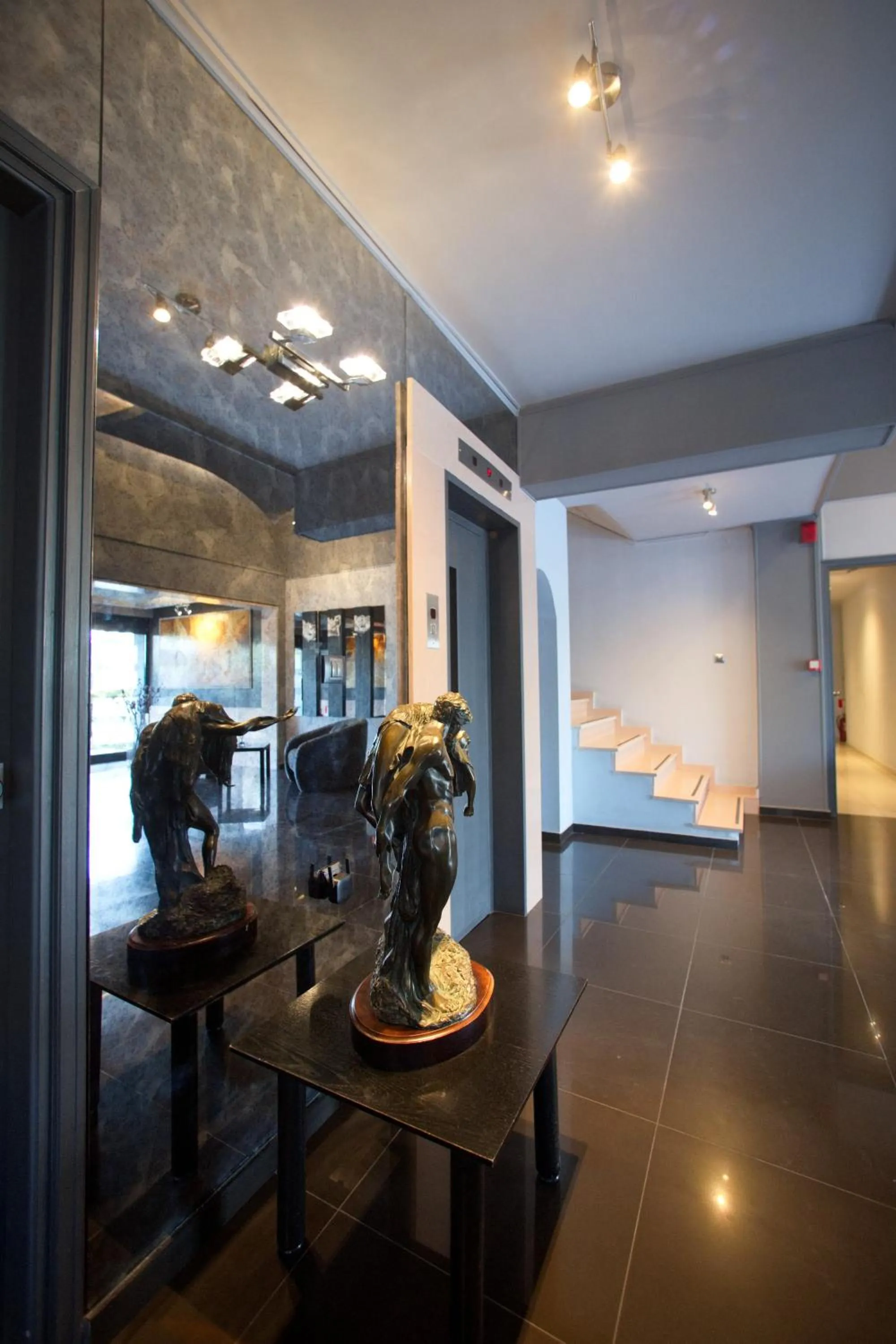 Seating area, Bed in Aachen