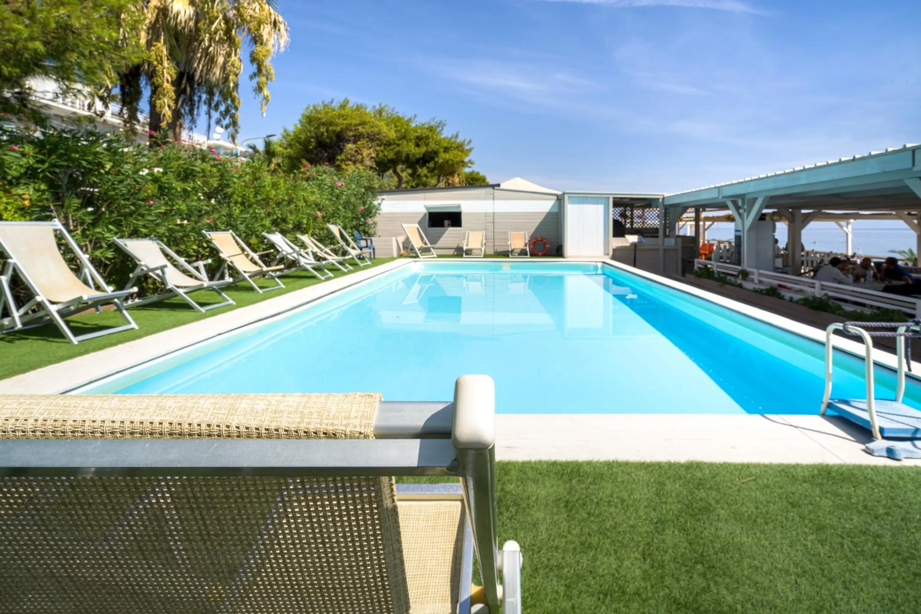 Pool view in Hotel Rivage Taormina