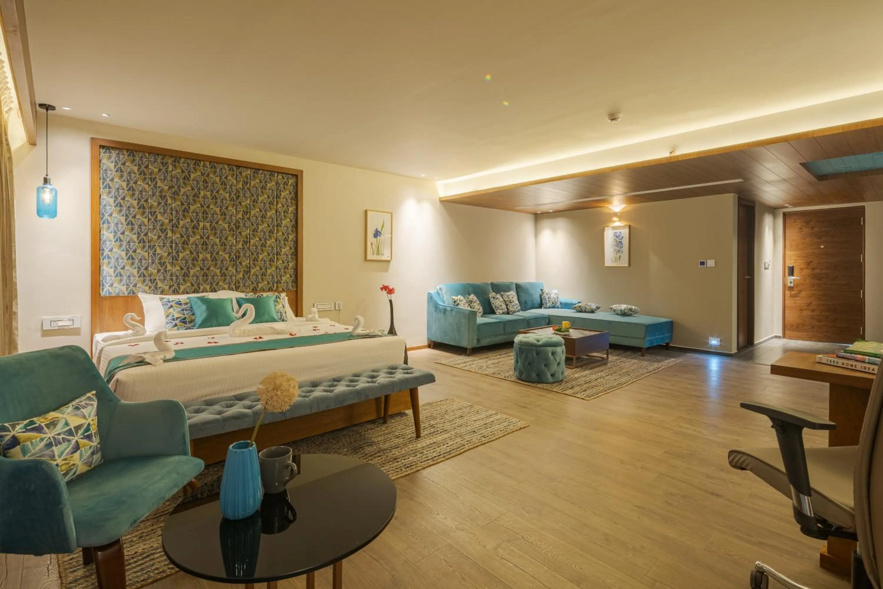 Living room, Bed in GRANDE IRIS