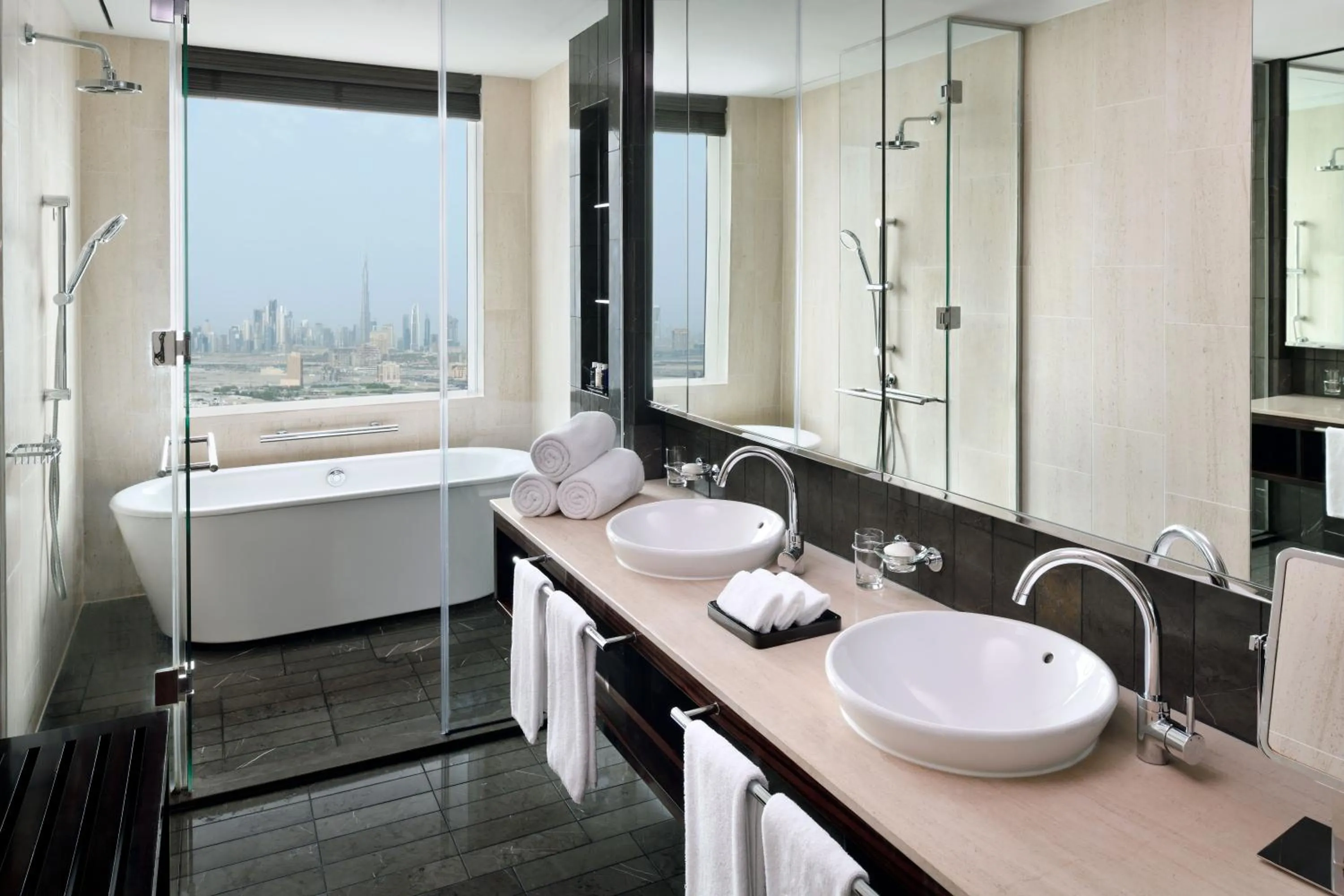 Bathroom in InterContinental Dubai Festival City by IHG