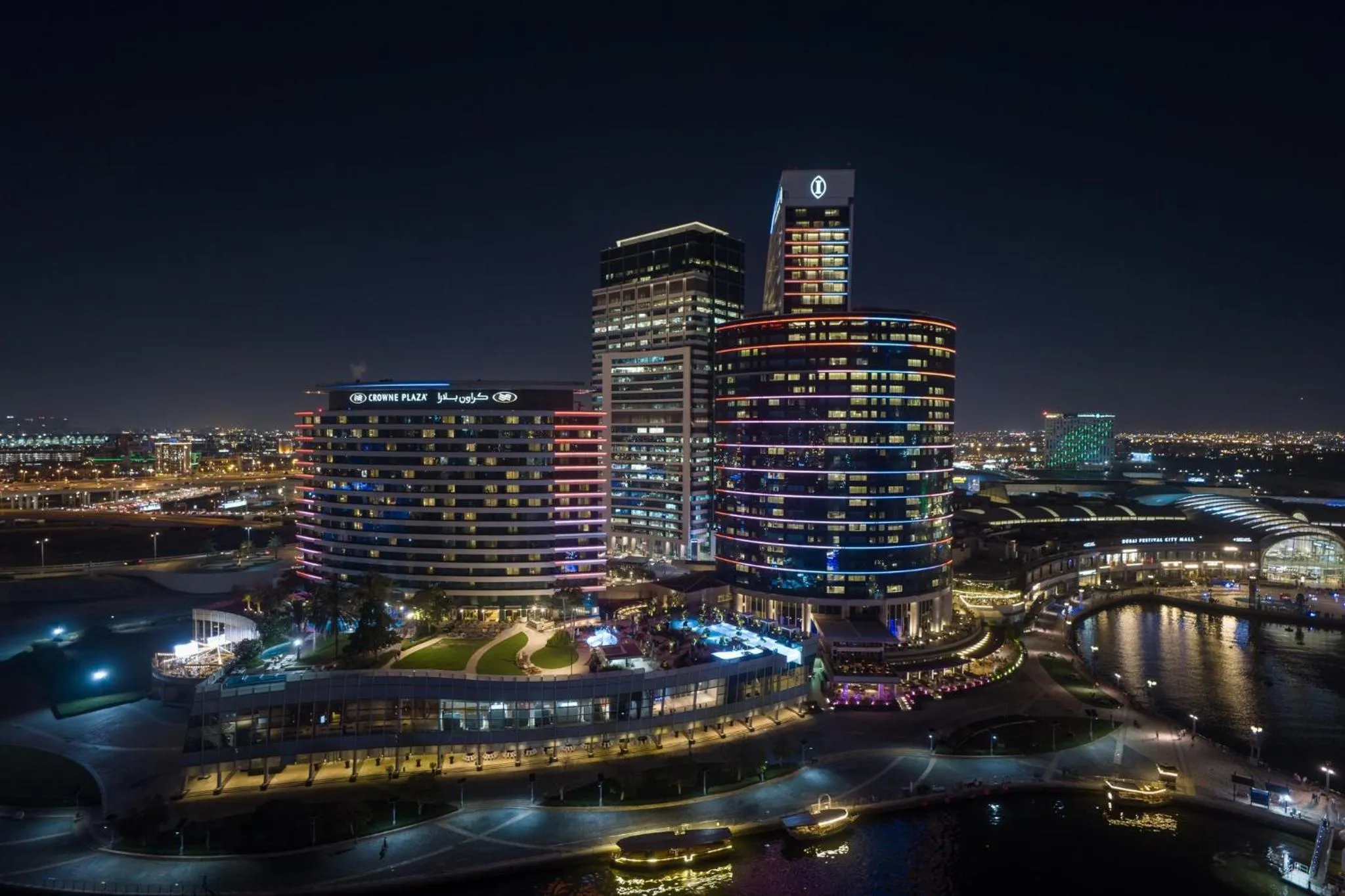 Property building in Crowne Plaza Dubai Festival City