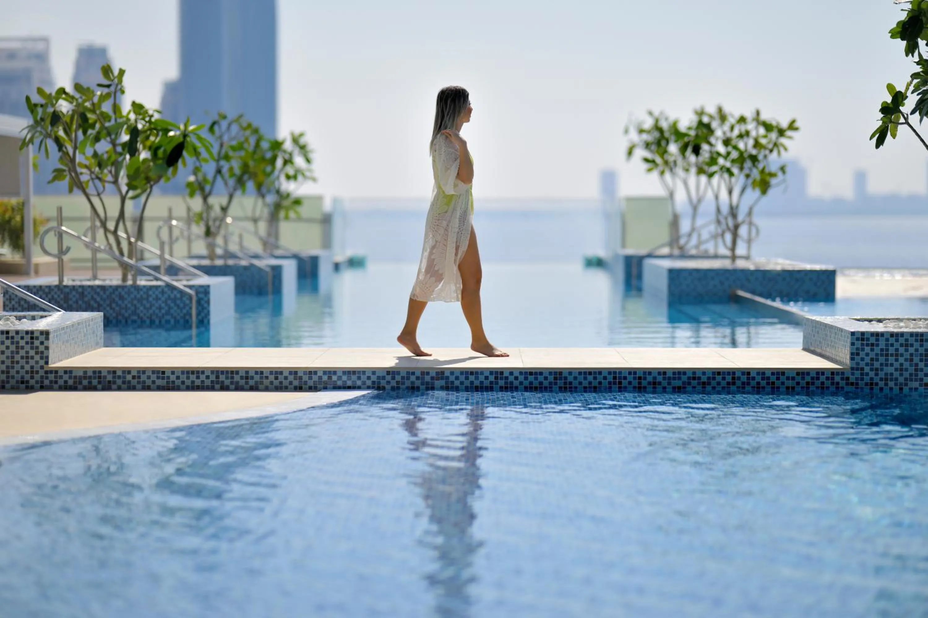 Swimming pool in Crowne Plaza Dubai Festival City