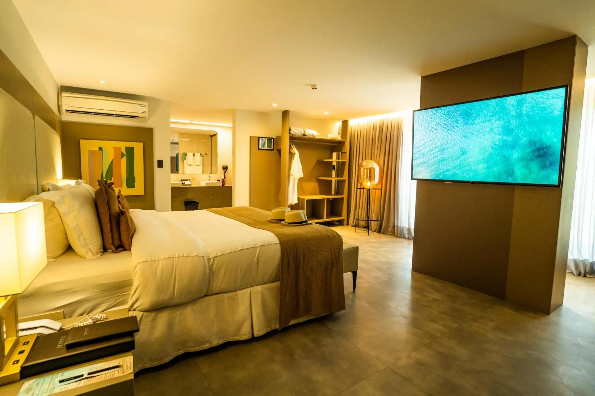 TV and multimedia, Bed in Oceana Atlântico Hotel & SPA