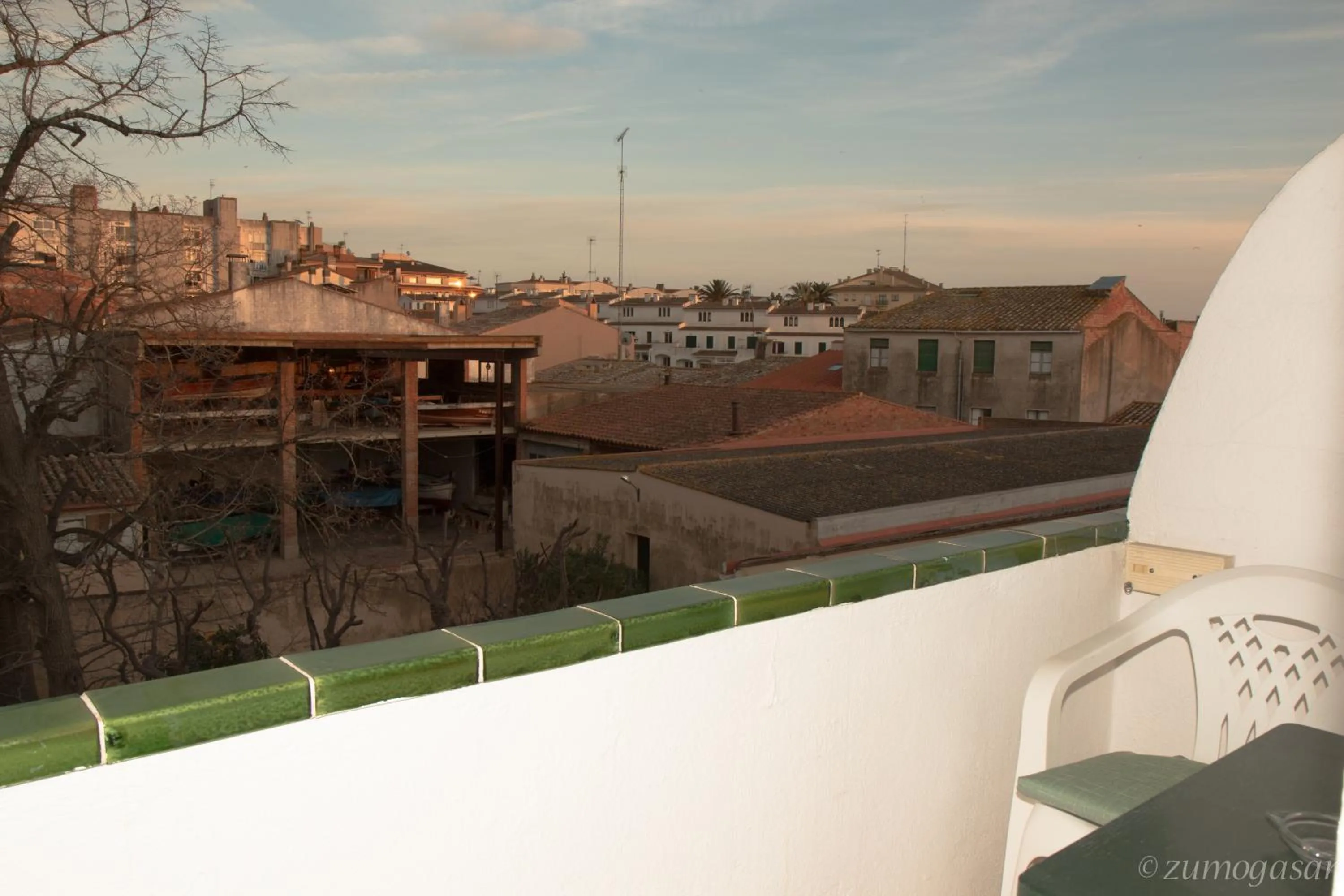 Balcony/Terrace in Hostal Plaja i Pati de Can Plaja
