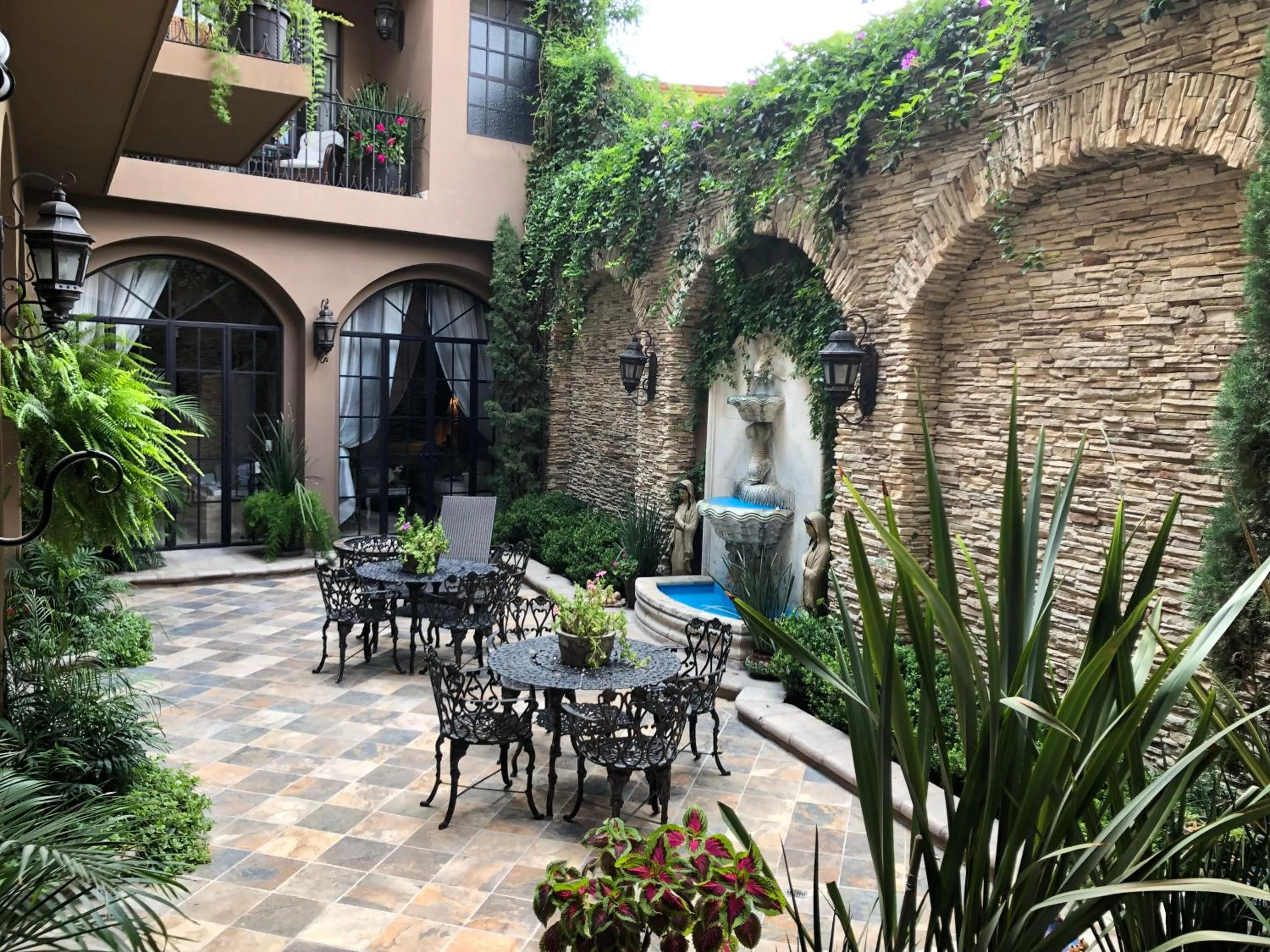 Inner courtyard view in Casa Grande Luxury Boutique Hotel