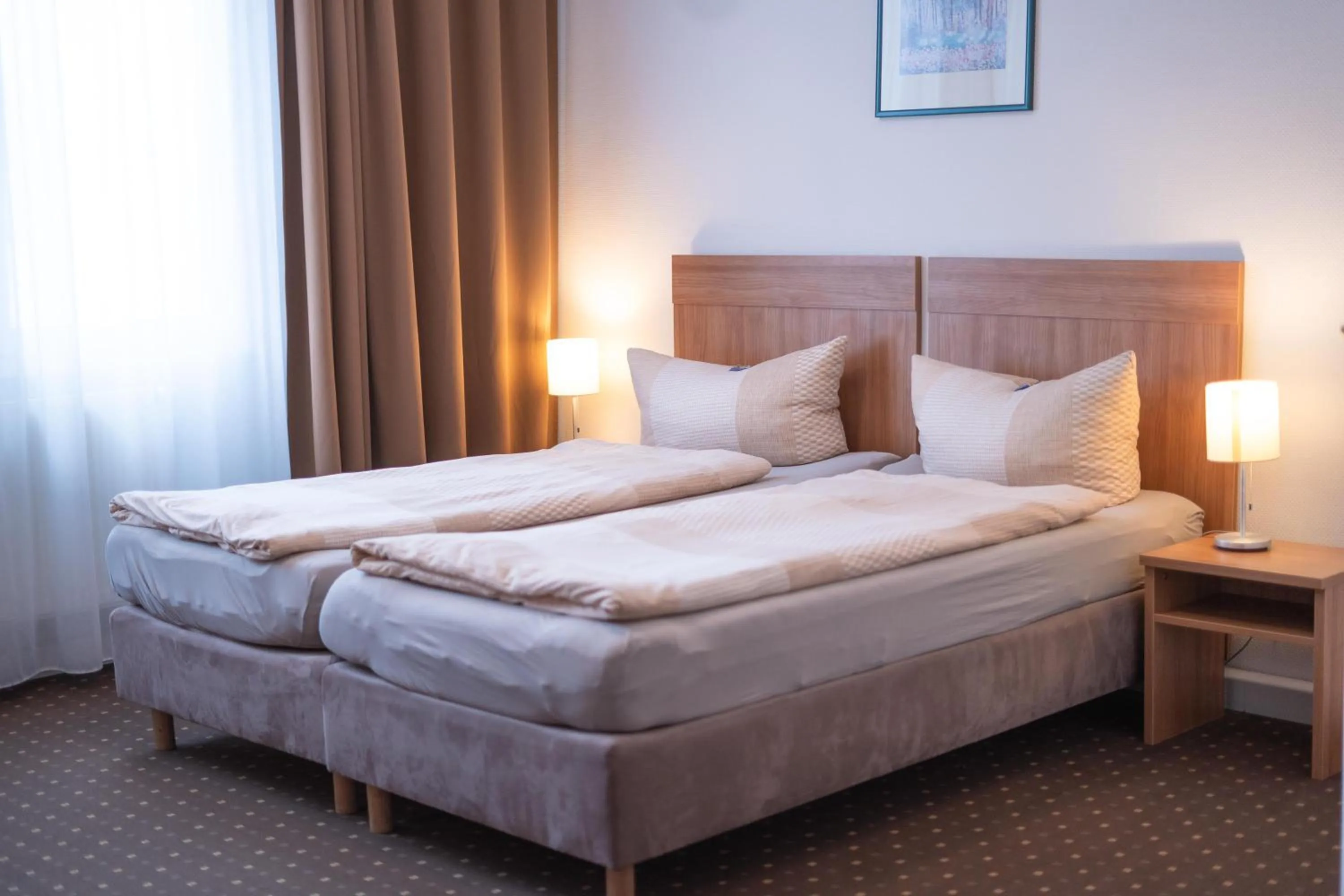 Photo of the whole room, Bed in Pension am Heusteig