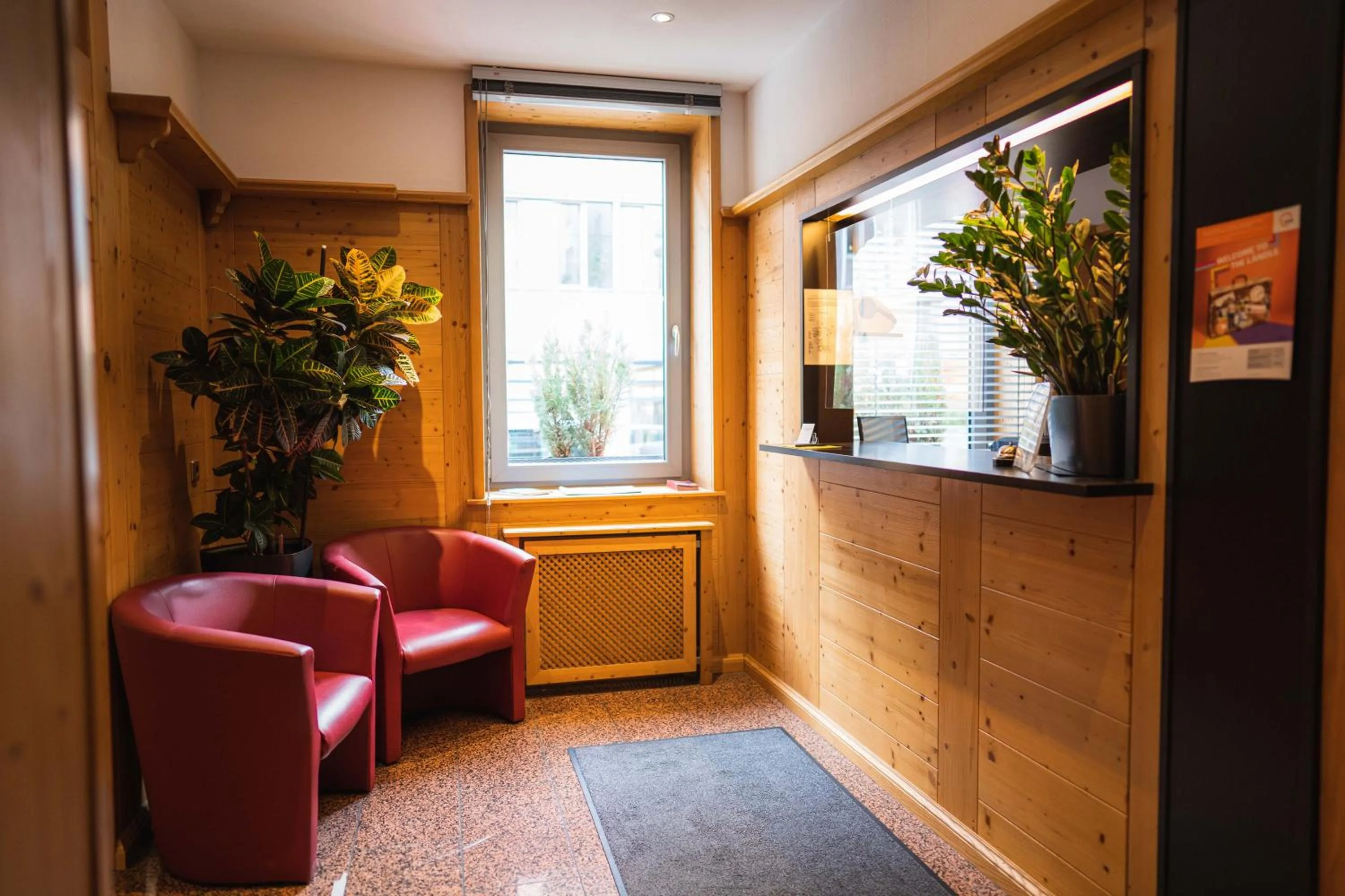Lobby or reception in Pension am Heusteig