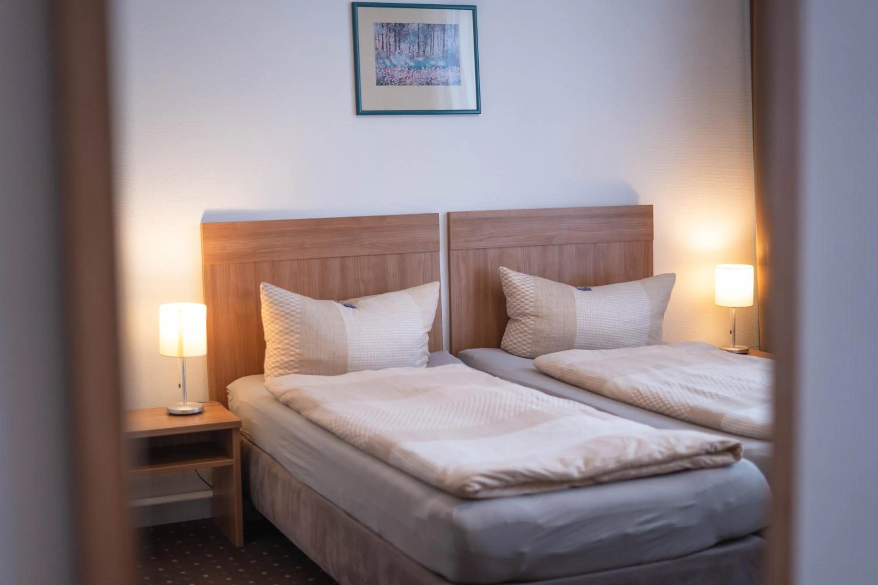 Photo of the whole room, Bed in Pension am Heusteig