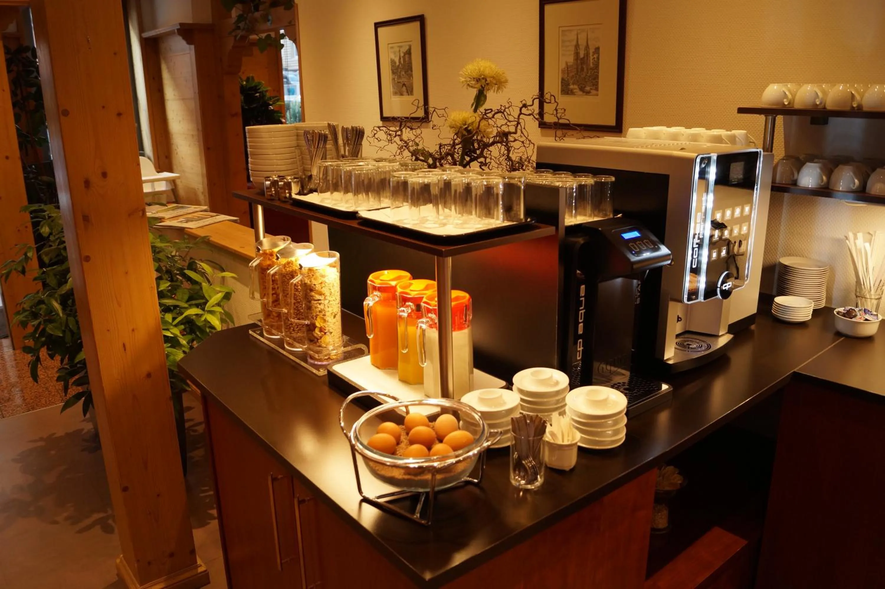 Buffet breakfast in Pension am Heusteig