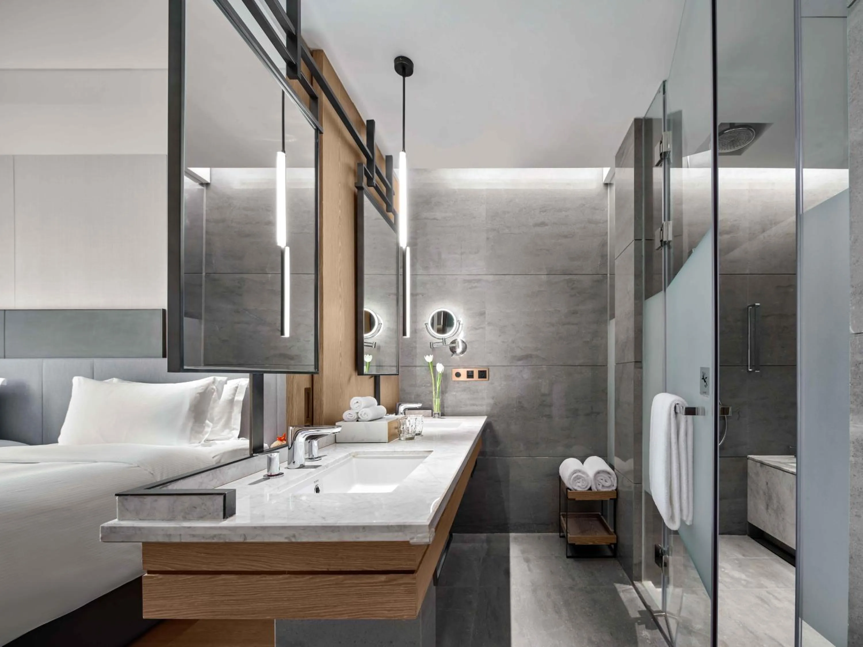 Shower in Vignette Collection Hangzhou Huaxia Center Hotel by IHG