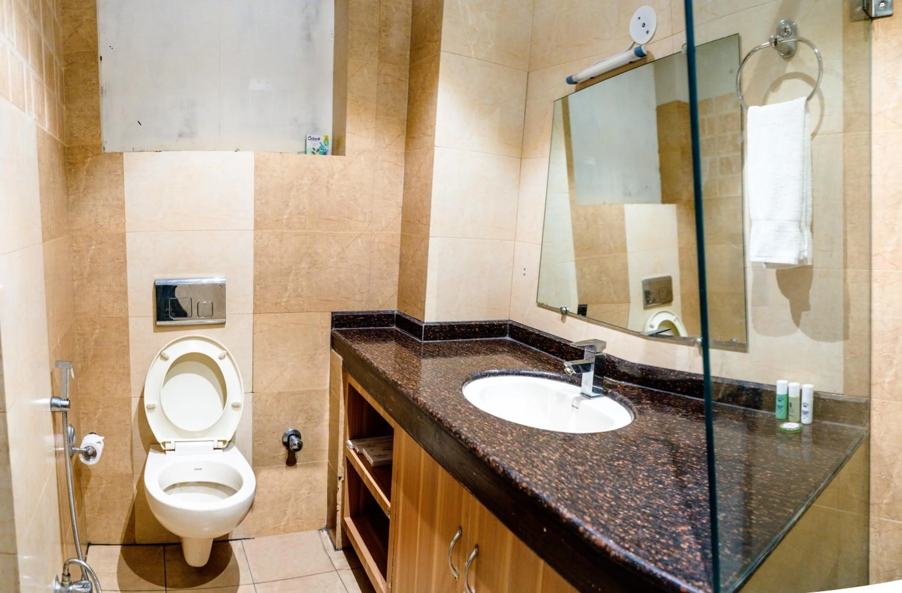 Bathroom in juSTa Palampur Resort & Convention Centre