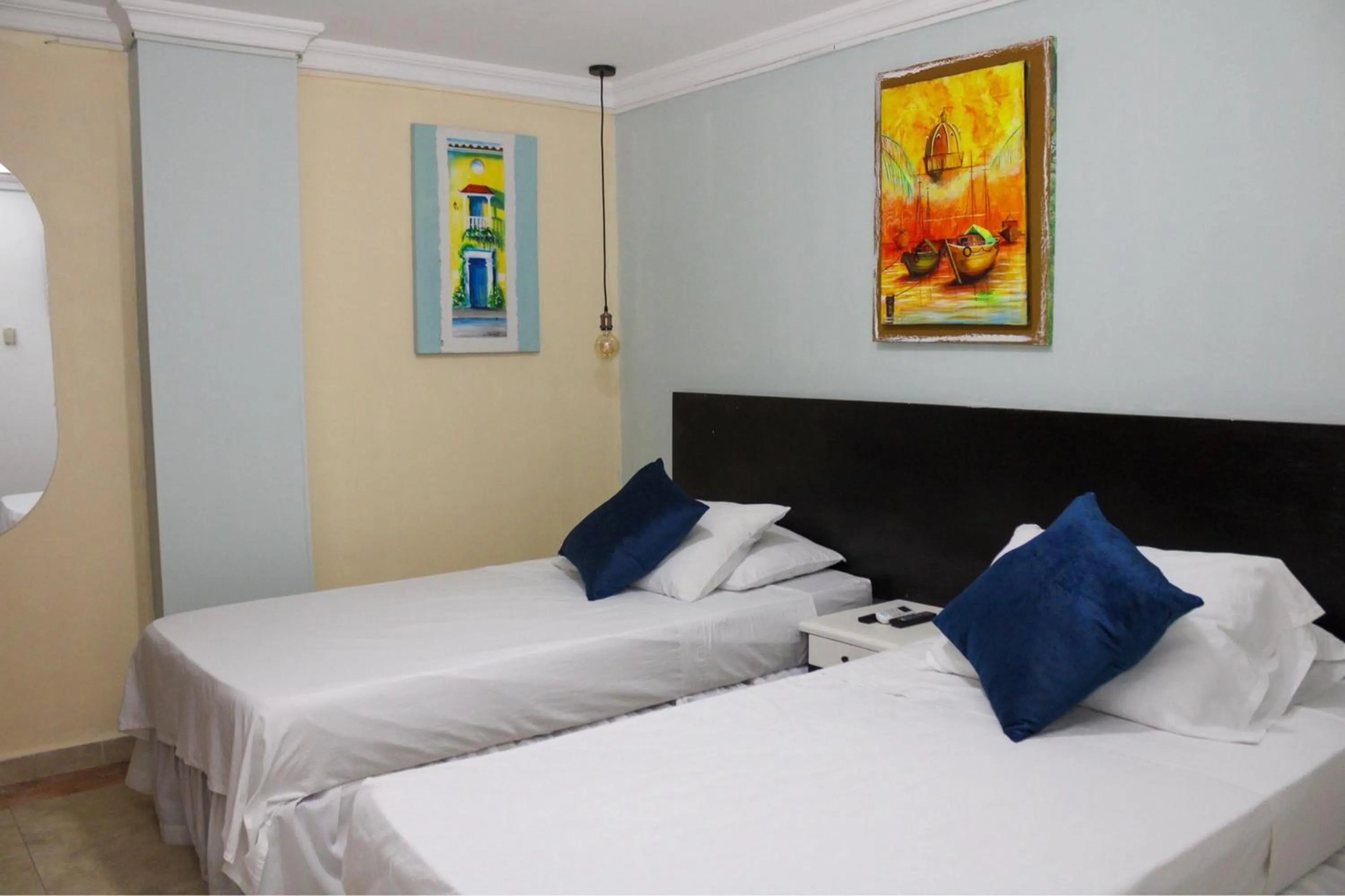 Bed in Hotel Marie Real Cartagena