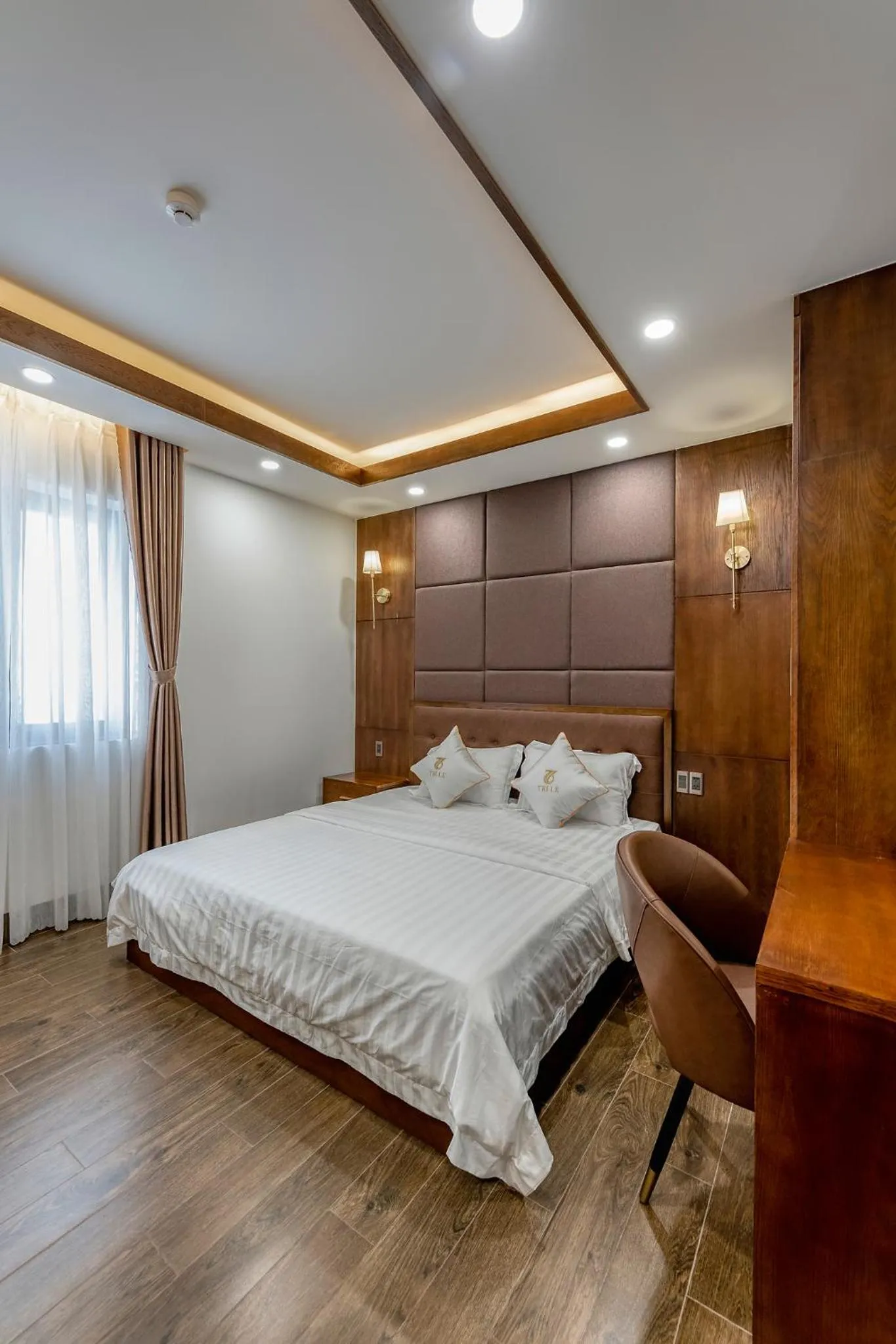 Bed in Hotel Trí Lê