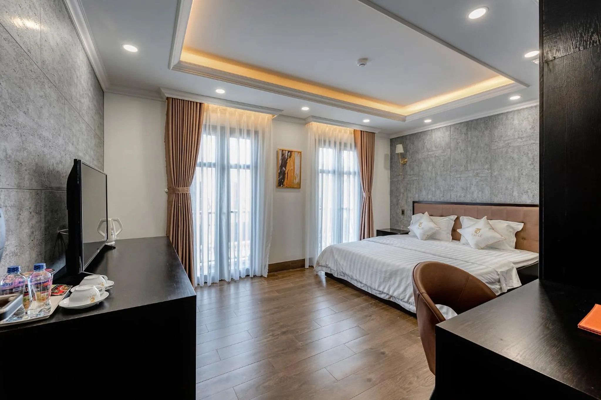 Bedroom, Bed in Hotel Trí Lê