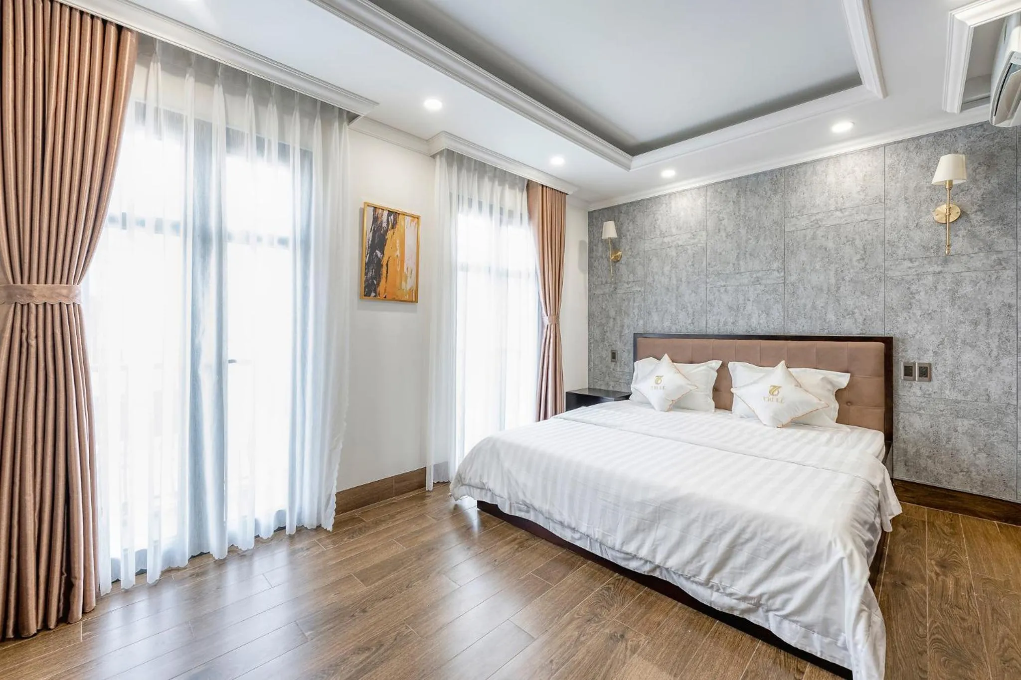 Bedroom, Bed in Hotel Trí Lê