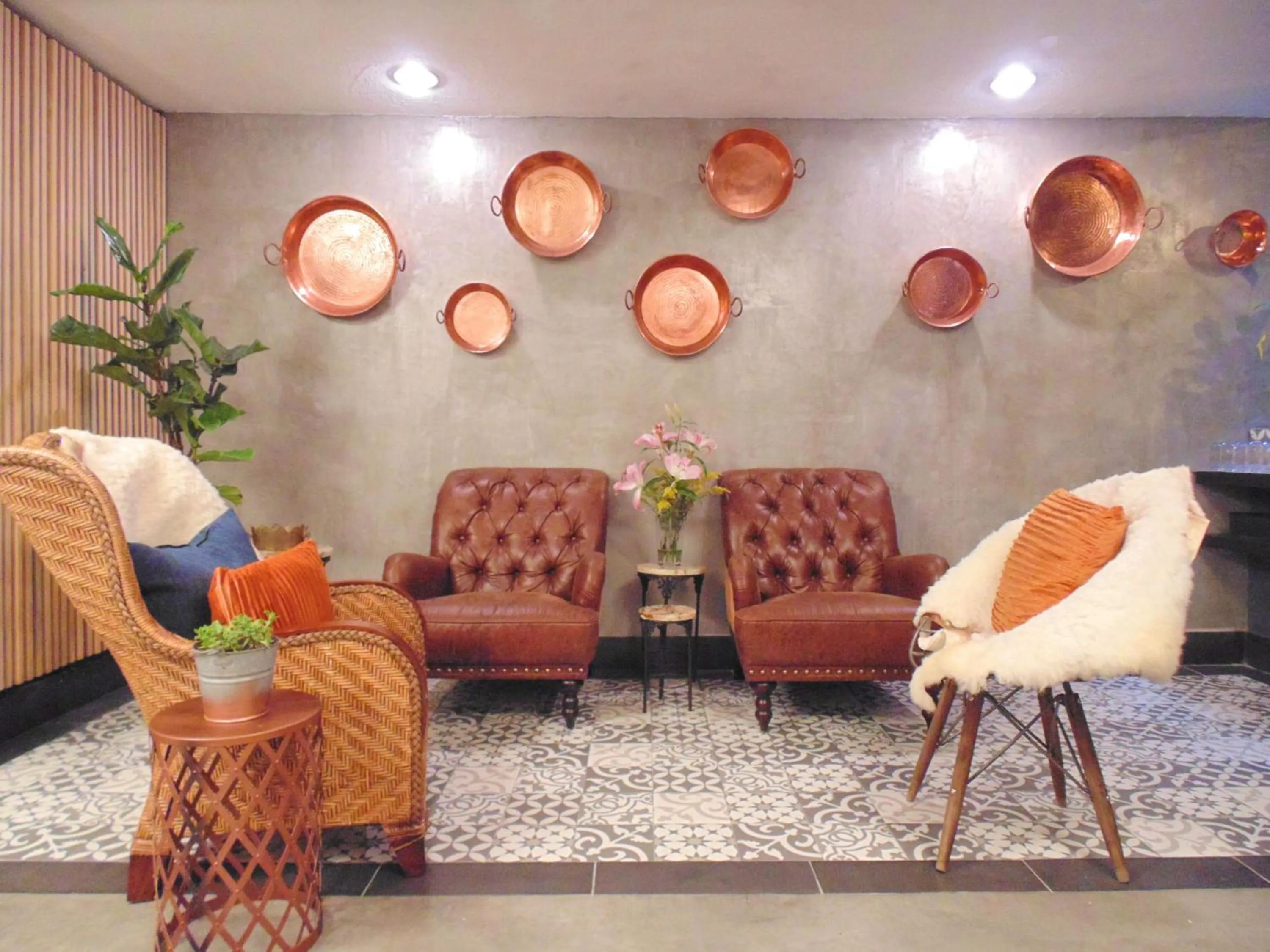 Lobby or reception in Suites Viveros de Coyoacán, estilo y comfort