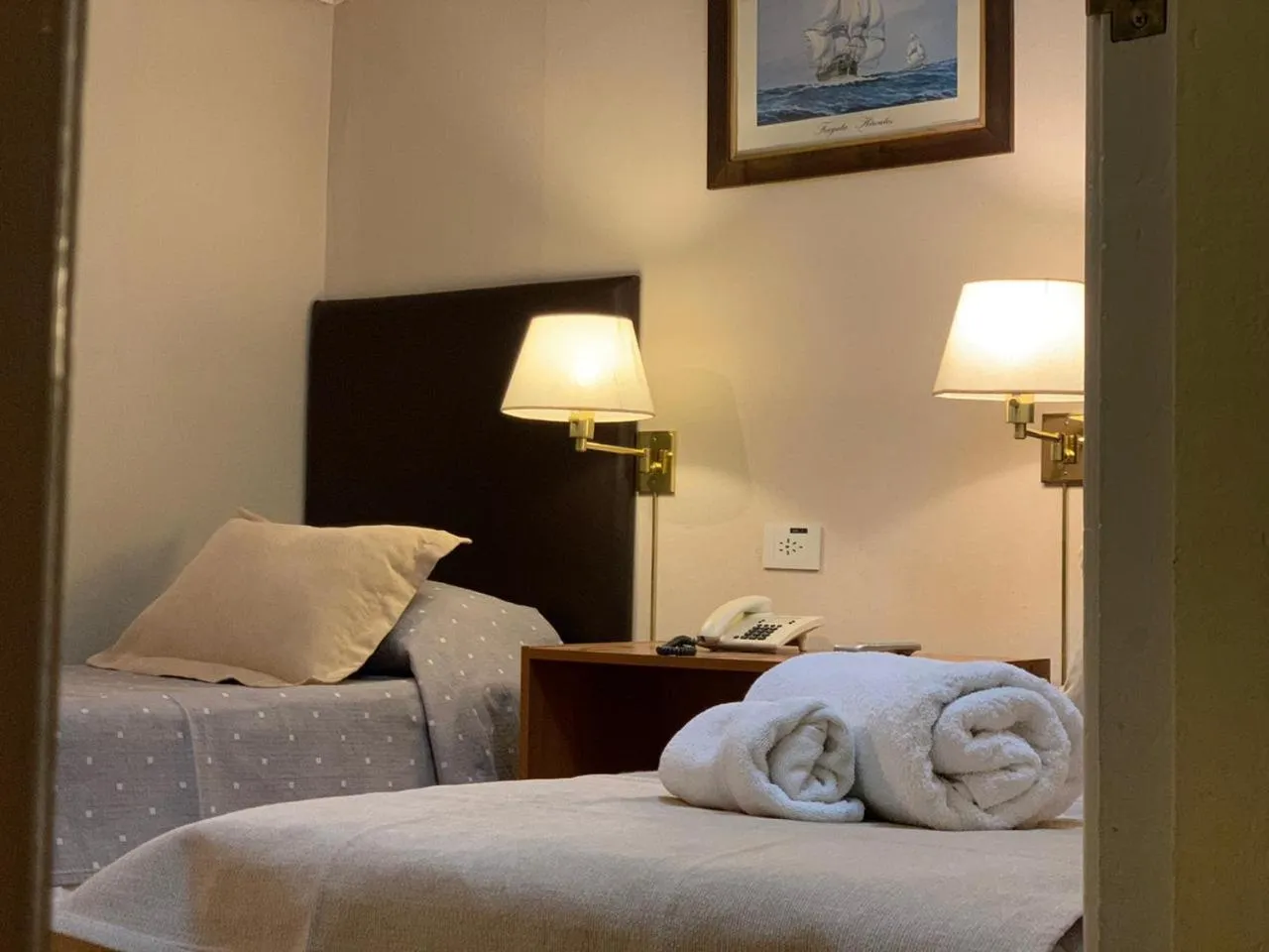 Bed in Hotel Nordico