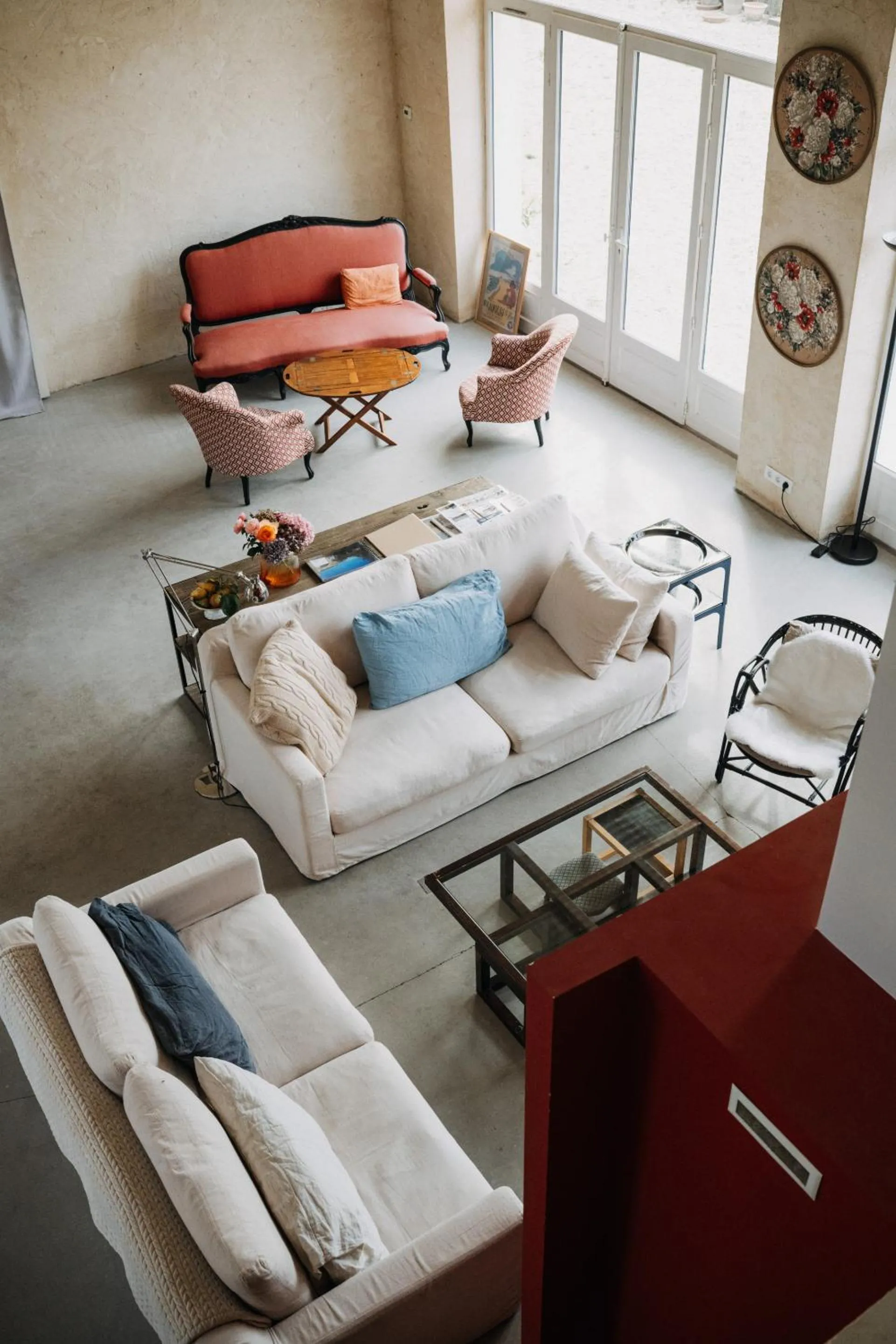 Living room, Bed in Les Granges Pelloquin