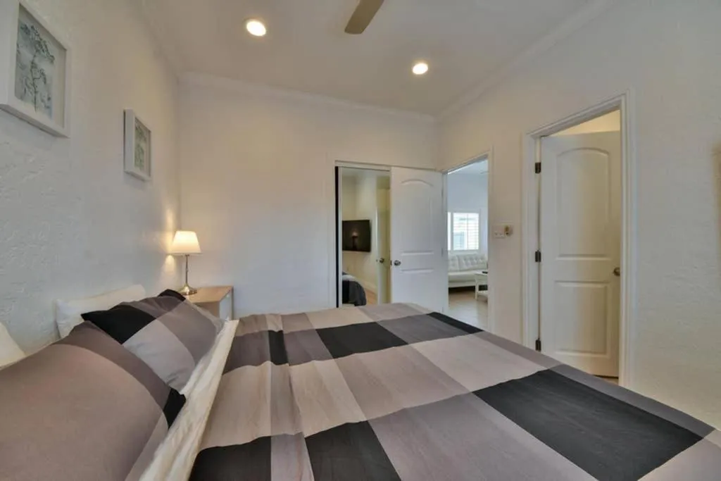 Bedroom, Bed in 1000#5 Premier Modern Home w View, Parking, and AC