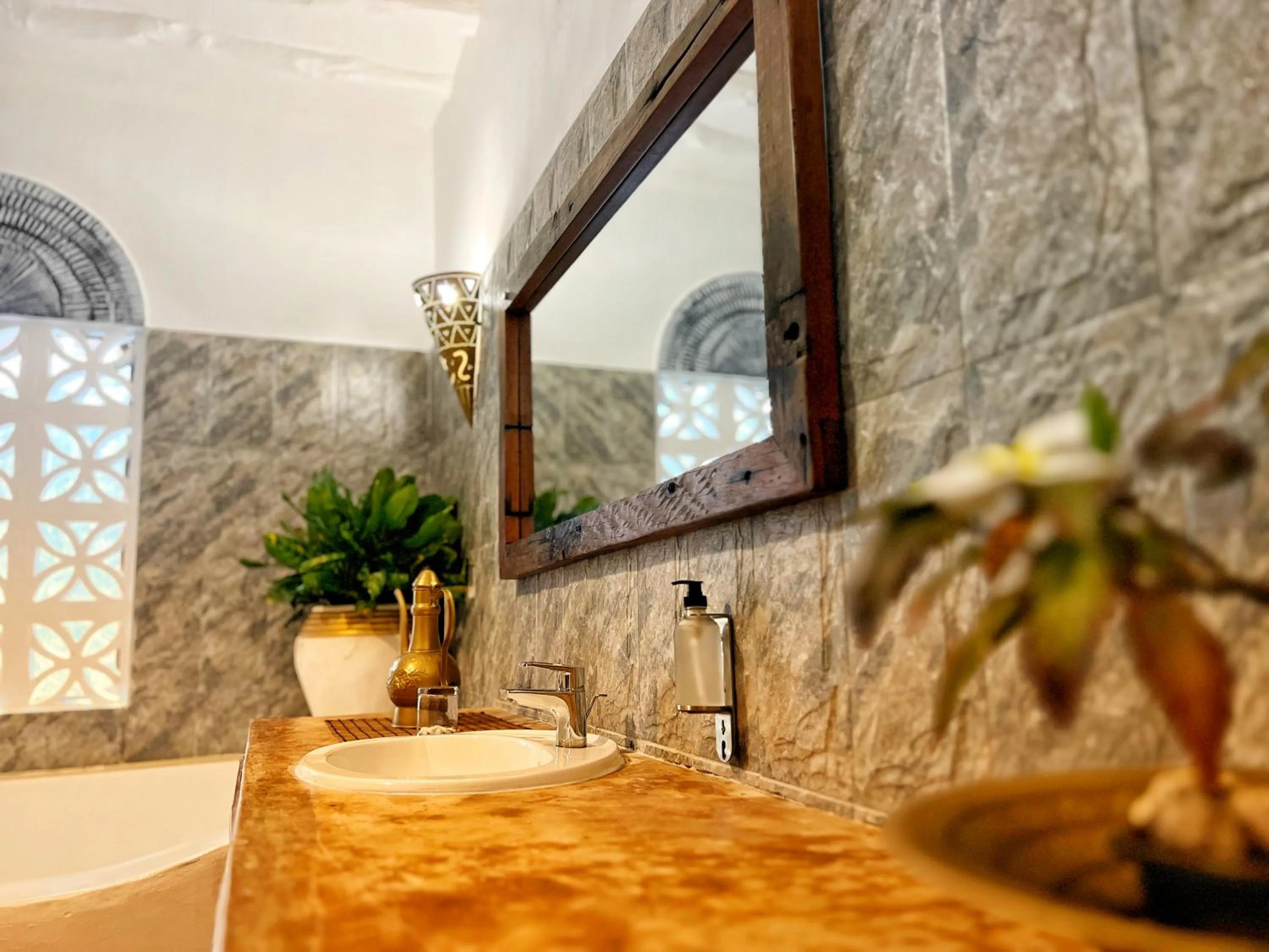 Bathroom in Kibanda Natural Kendwa Villa