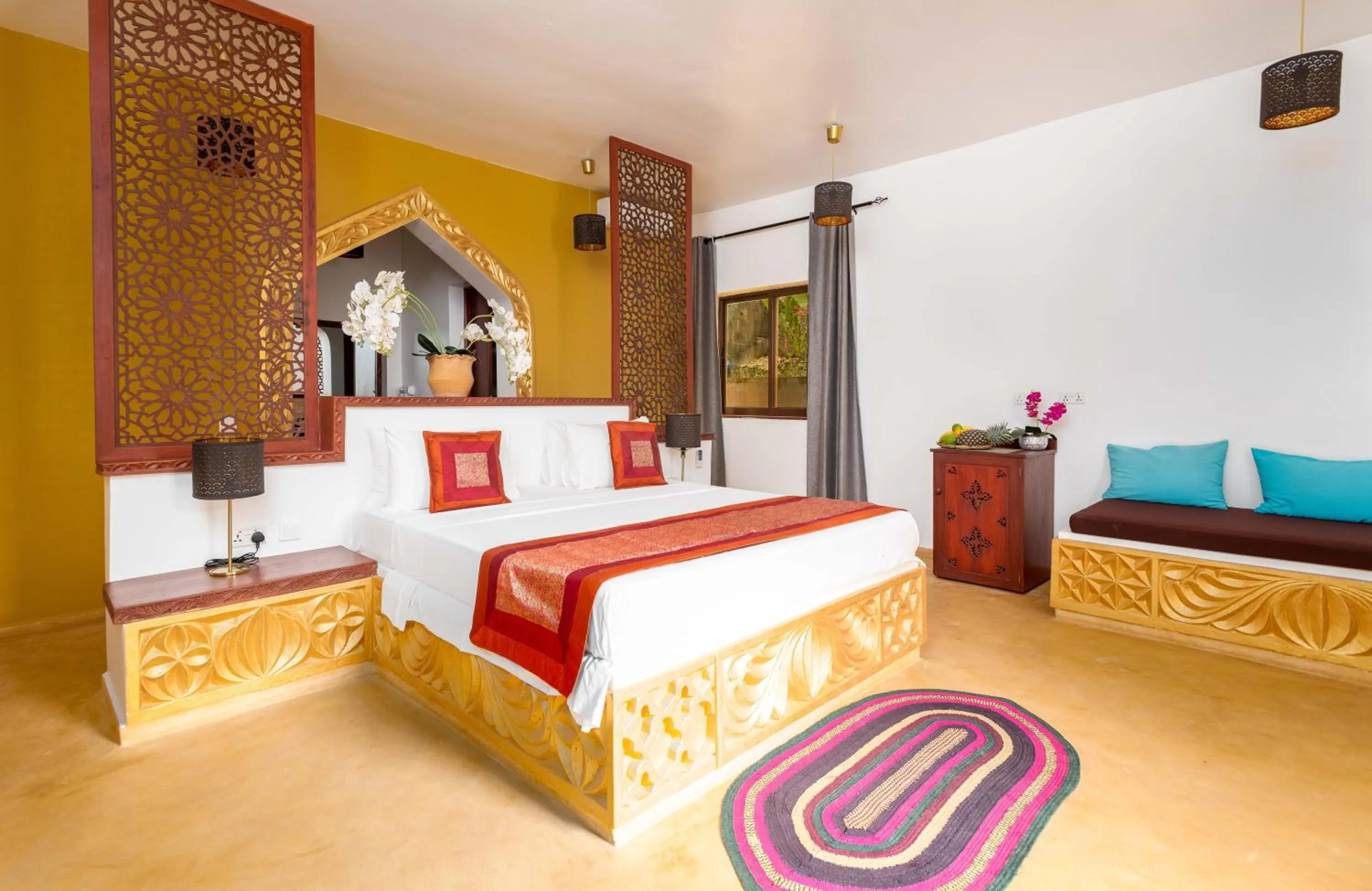 Bed in Kibanda Natural Kendwa Villa