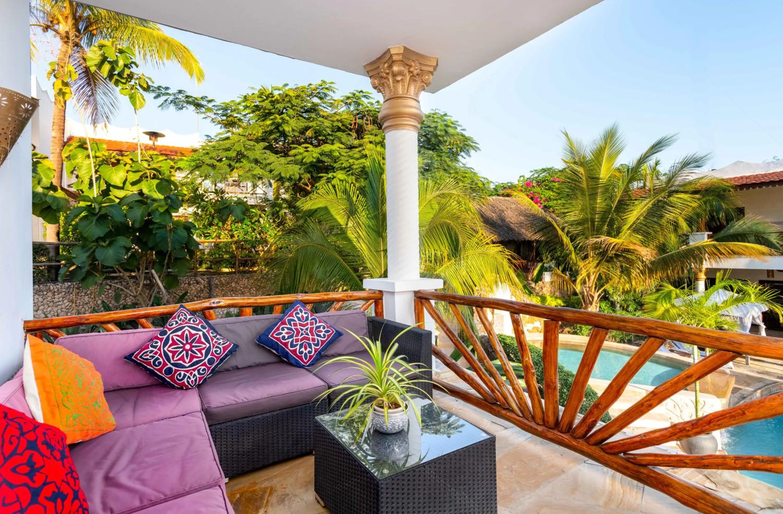 Balcony/Terrace in Kibanda Natural Kendwa Villa